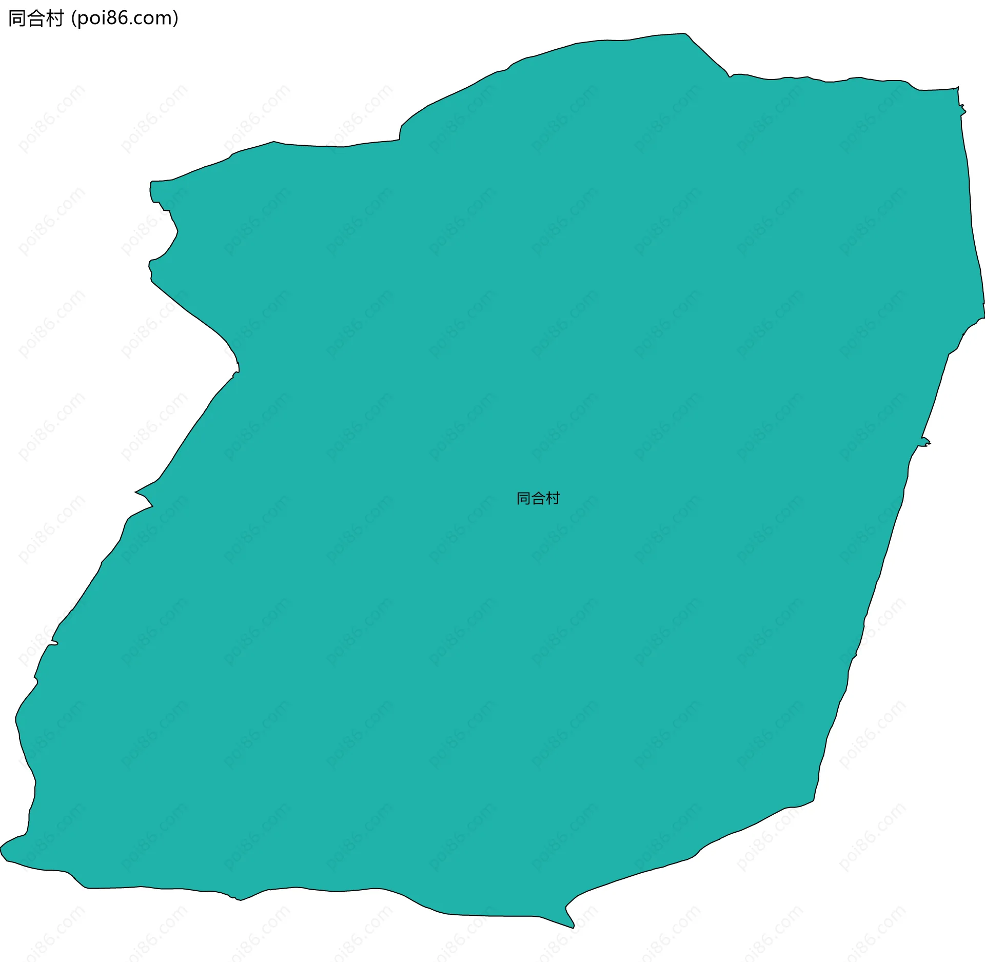 同合村边界地图