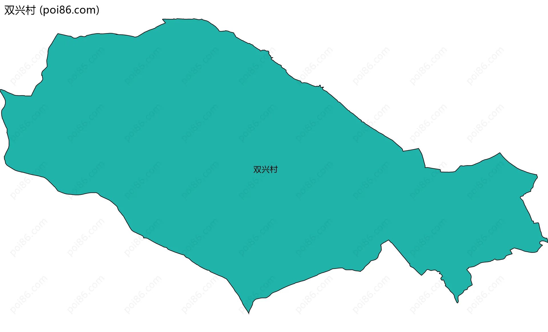 双兴村边界地图