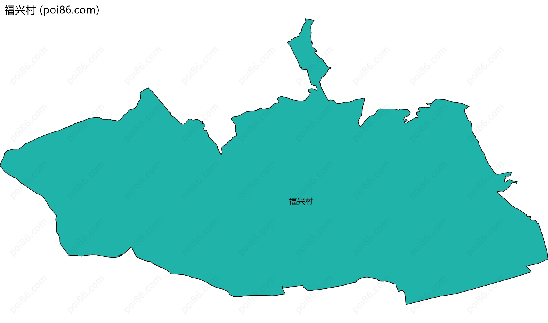 福兴村边界地图