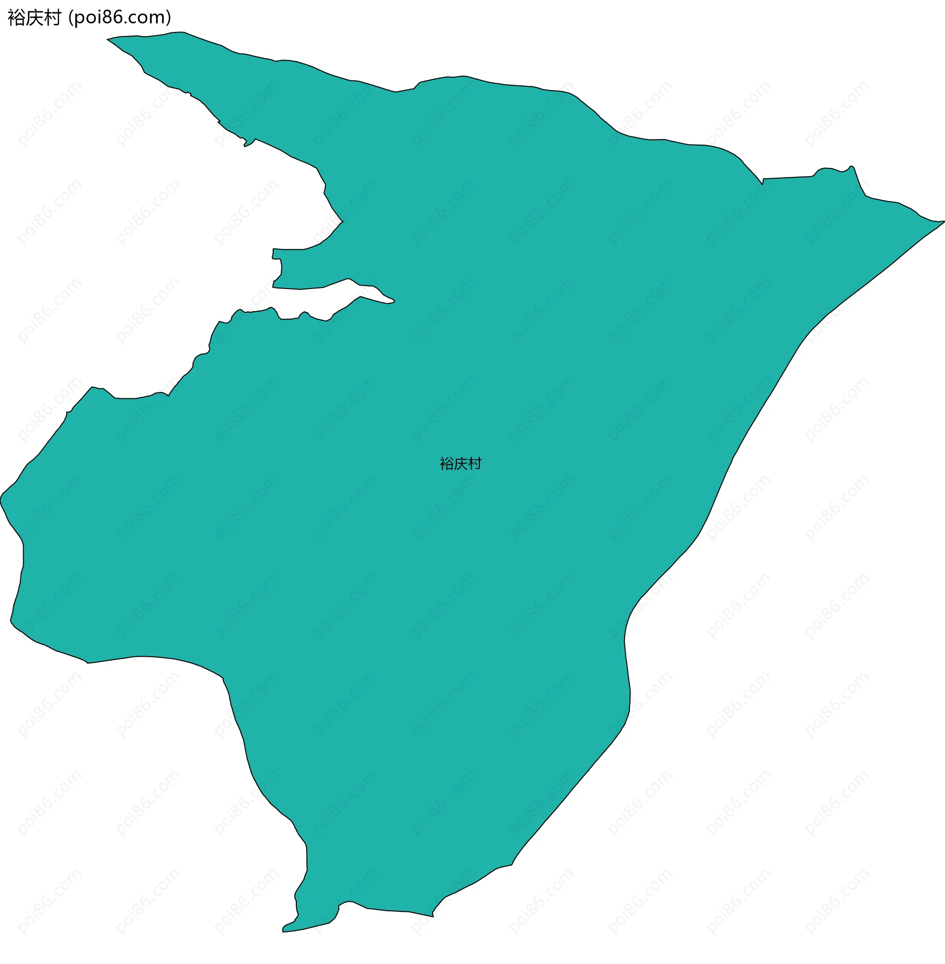 裕庆村边界地图