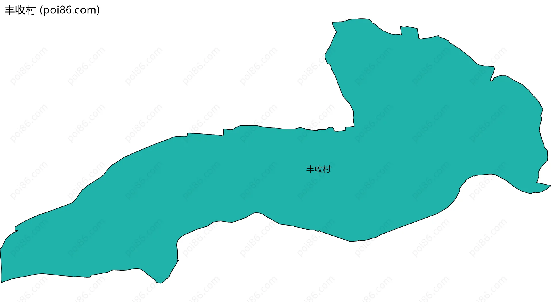 丰收村边界地图