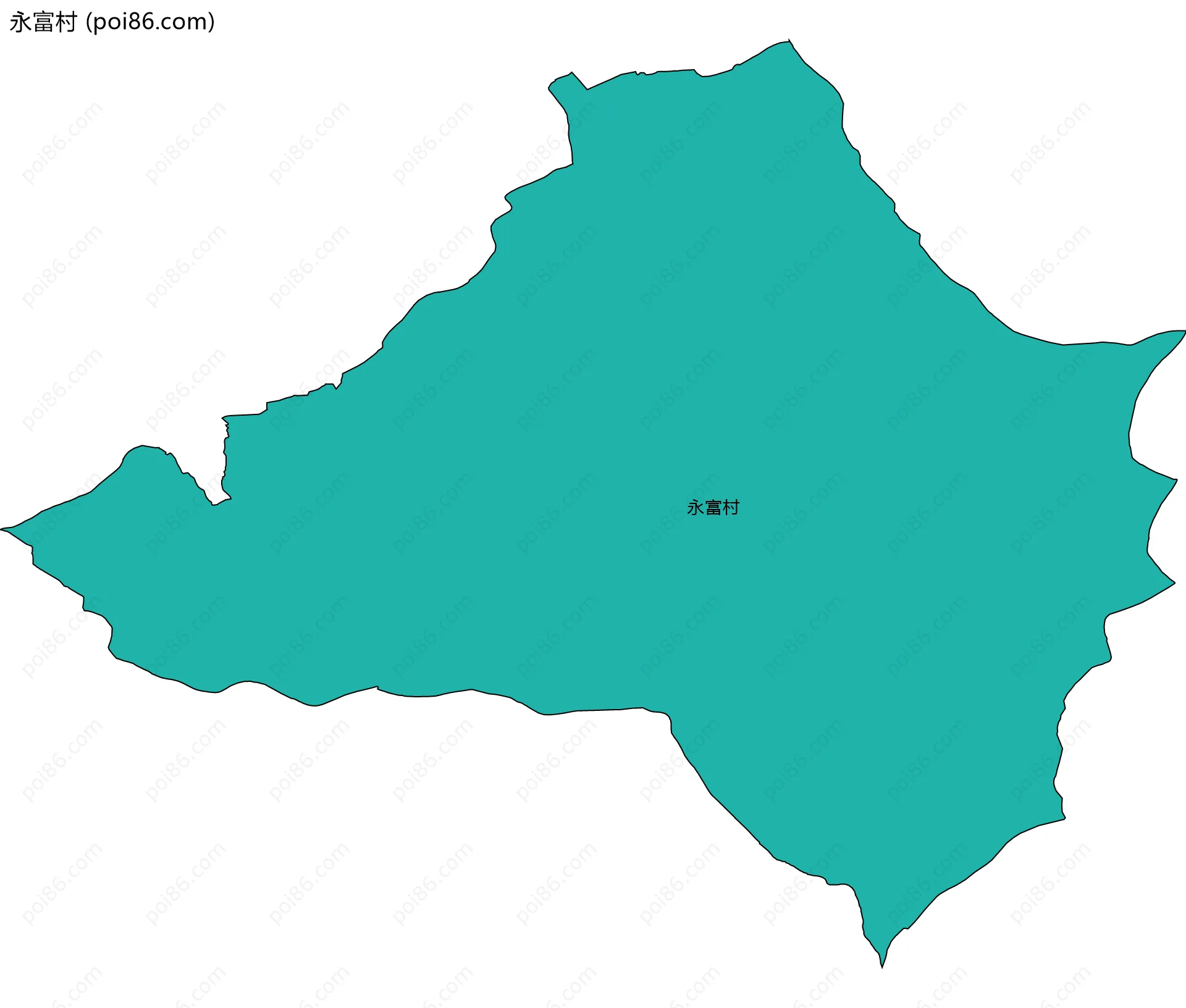 永富村边界地图