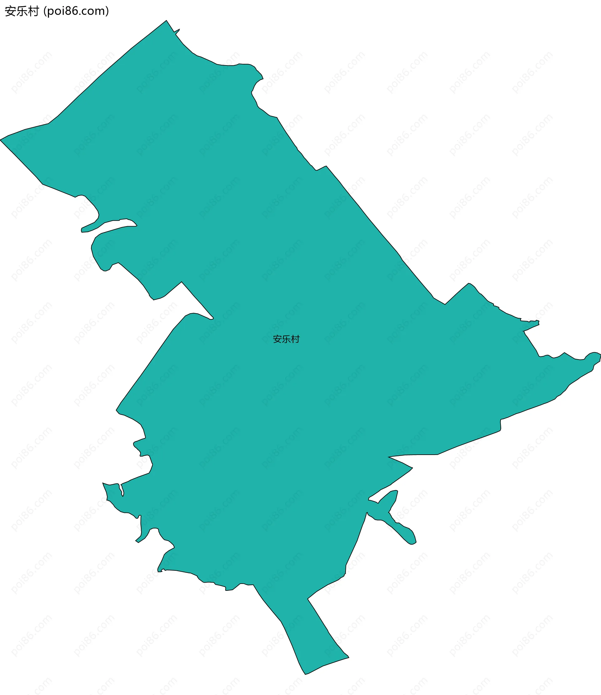 安乐村边界地图