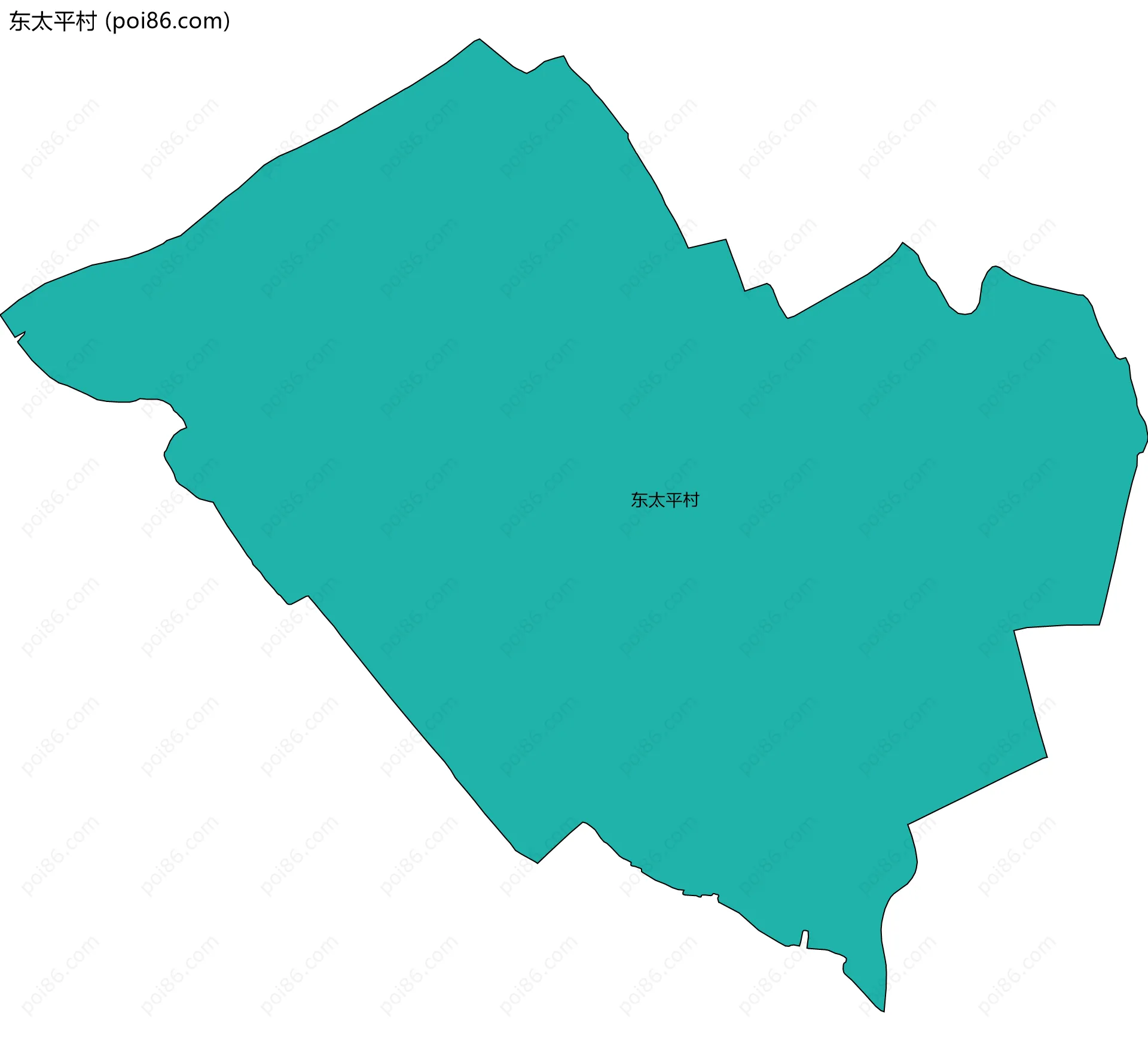 东太平村边界地图