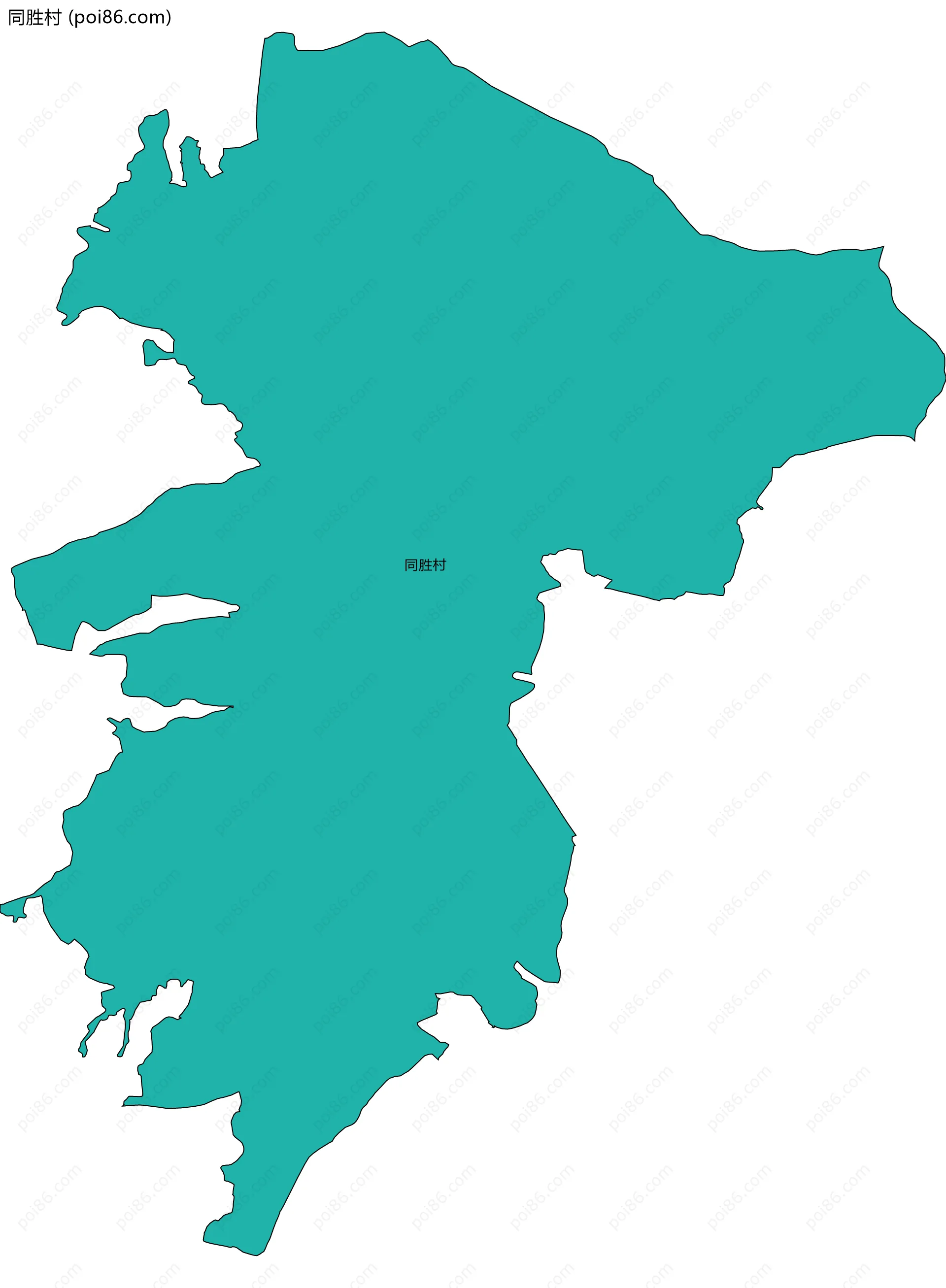 同胜村边界地图