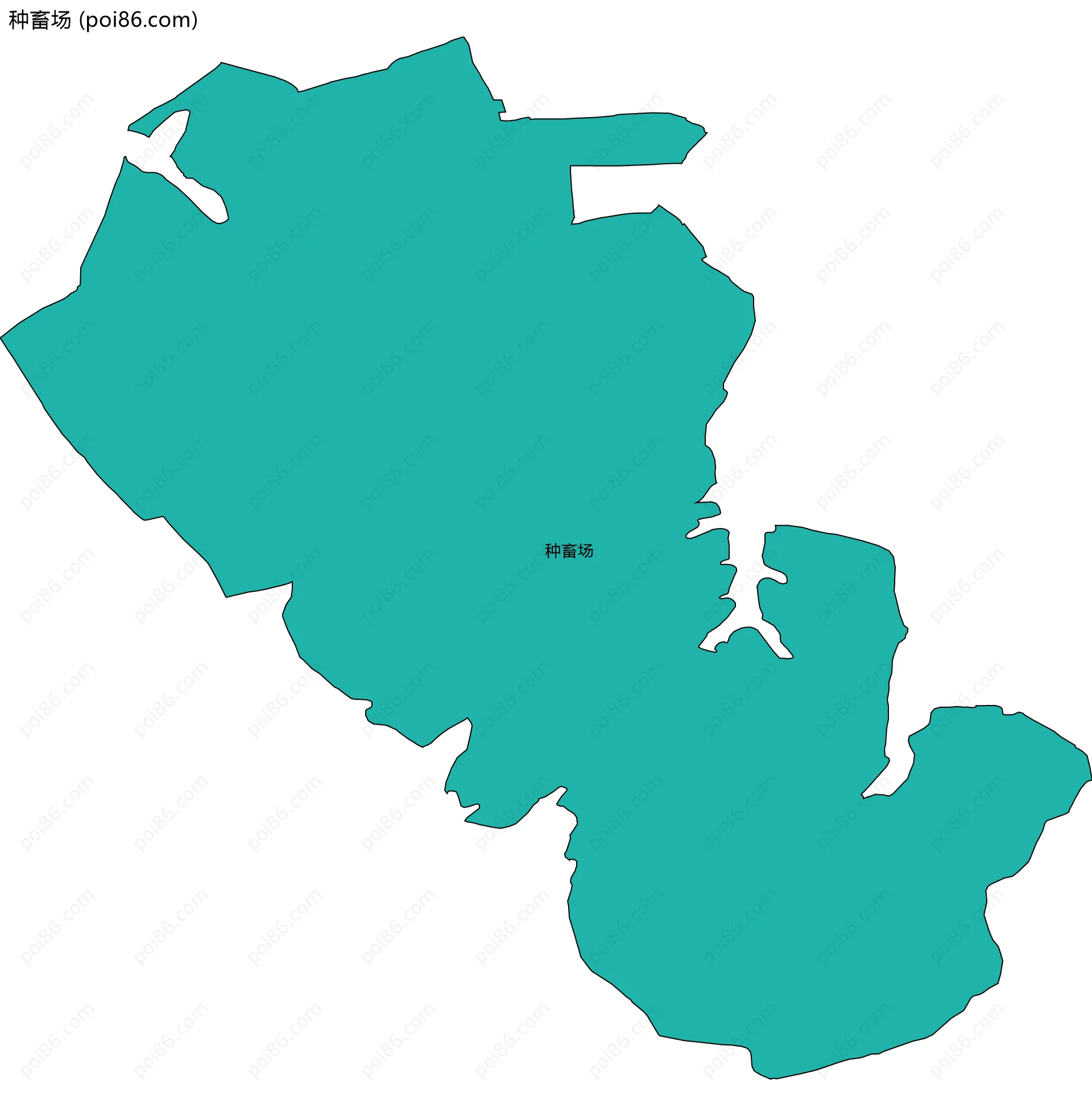 种畜场边界地图