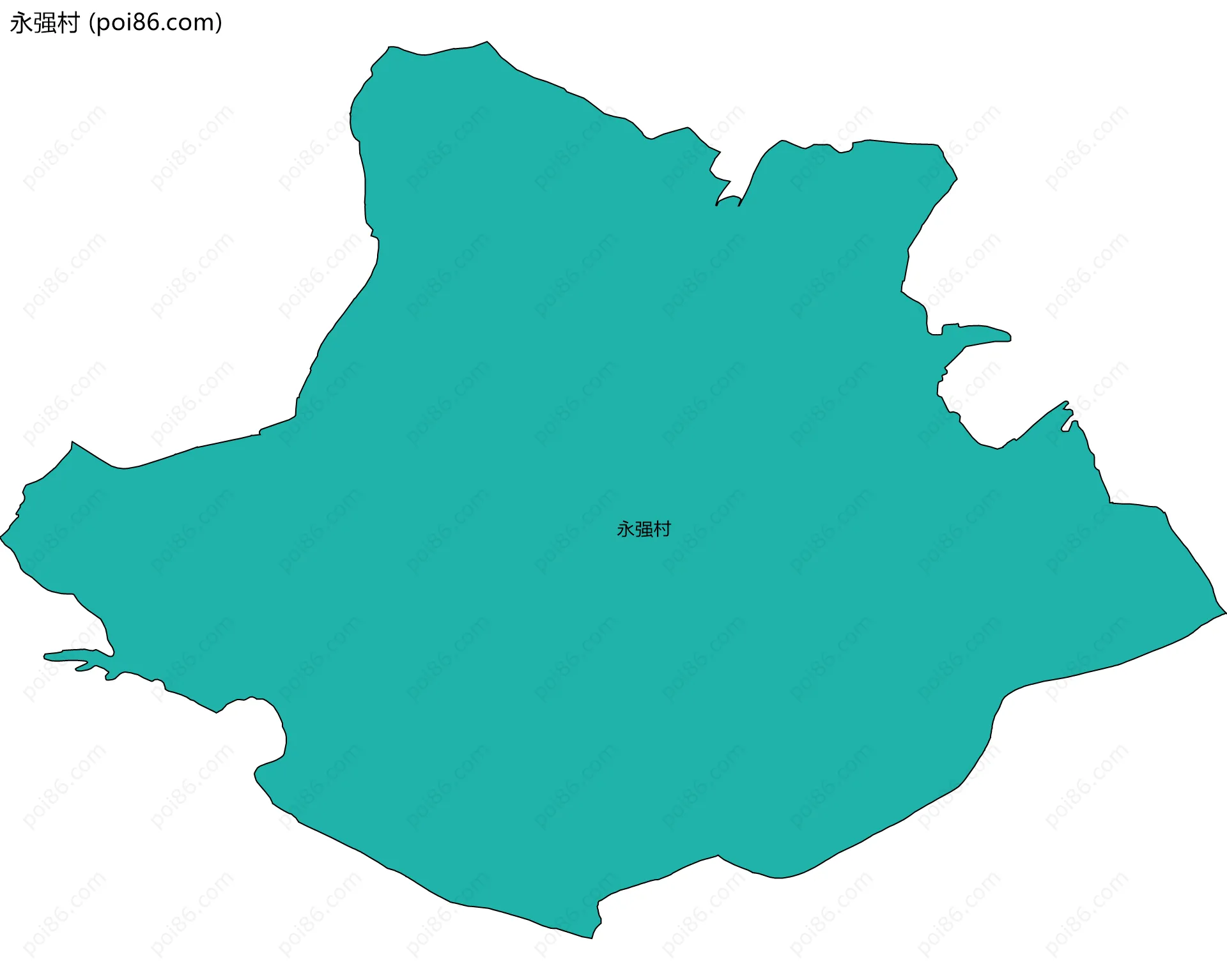 永强村边界地图