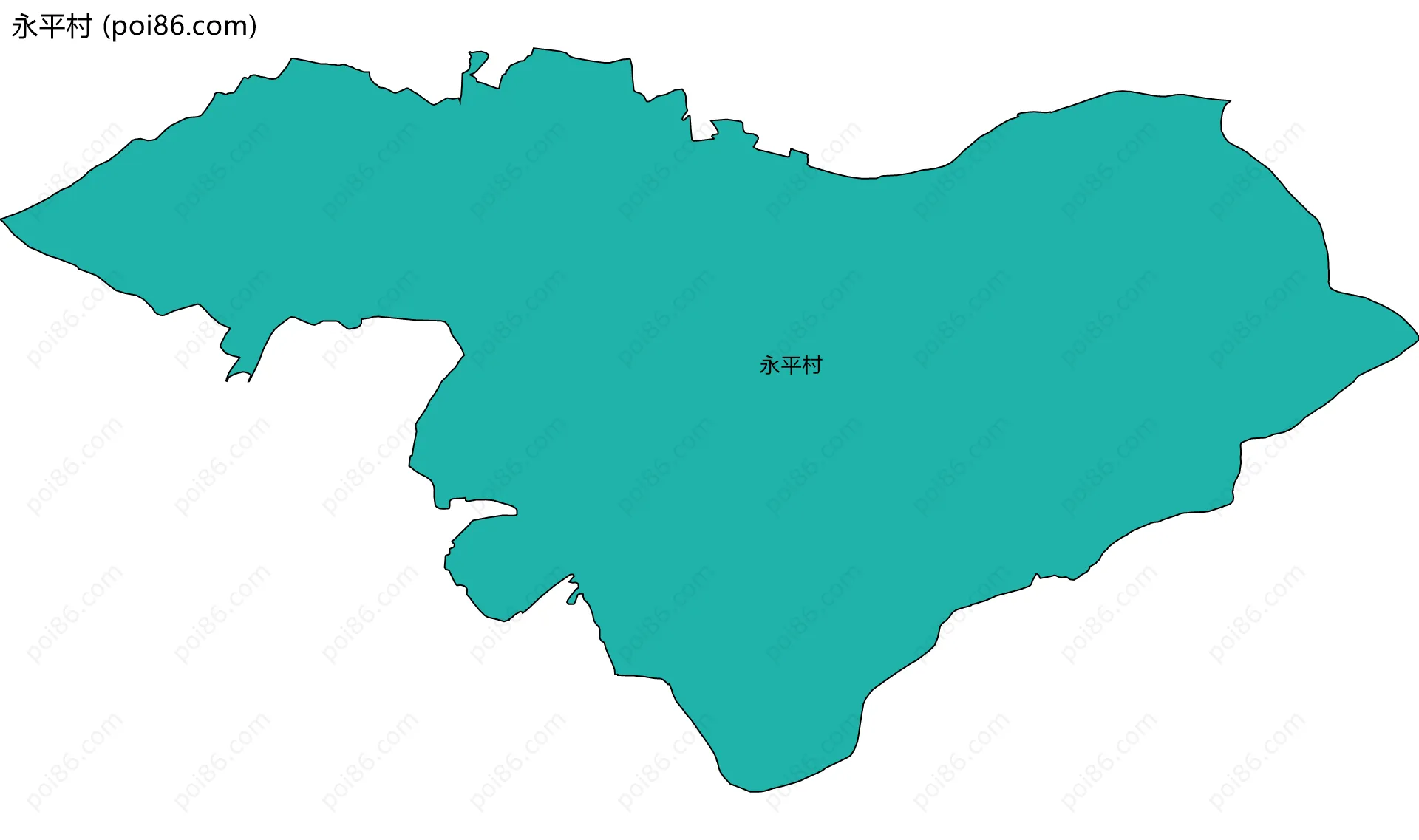 永平村边界地图