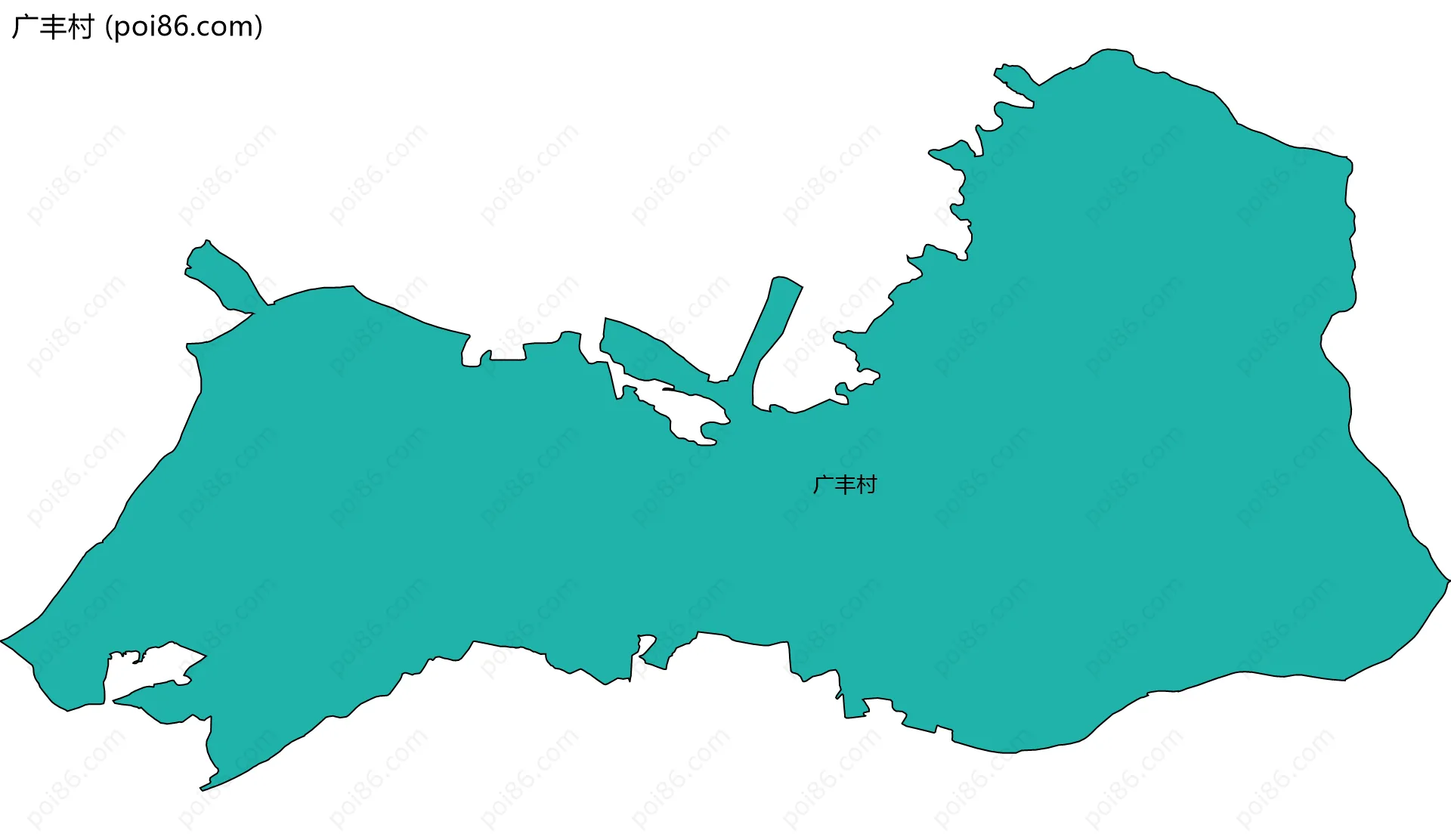 广丰村边界地图