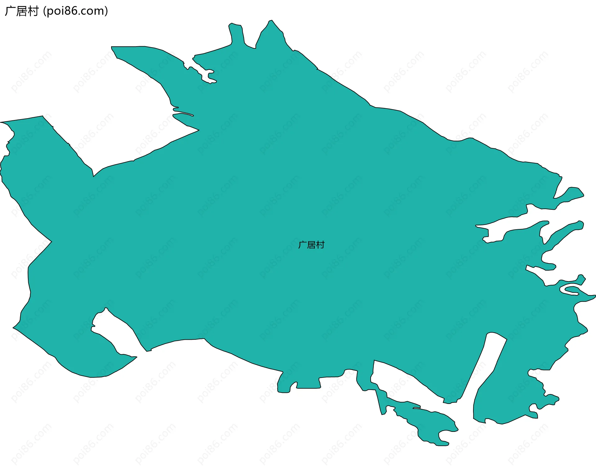 广居村边界地图