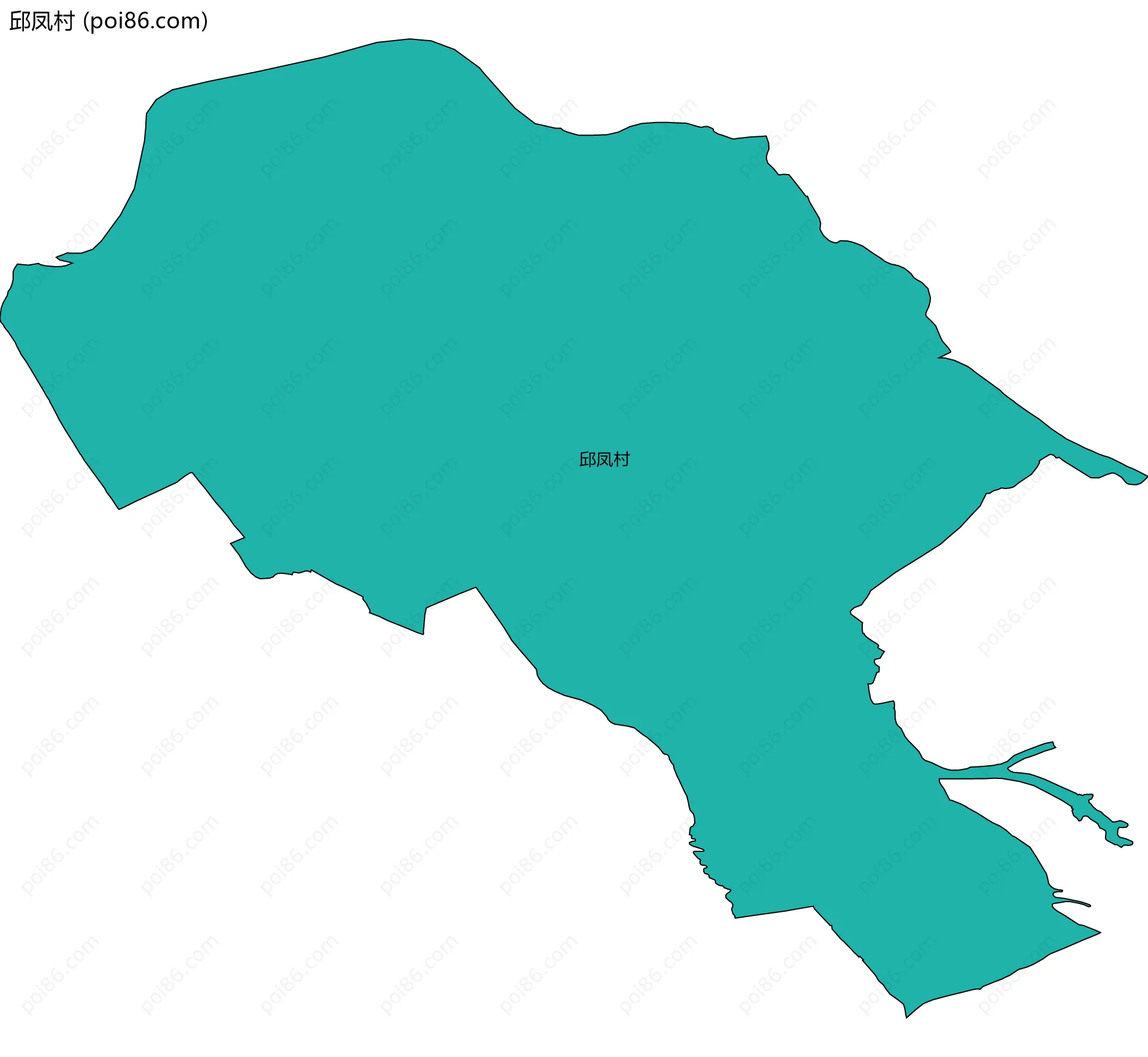 邱凤村边界地图