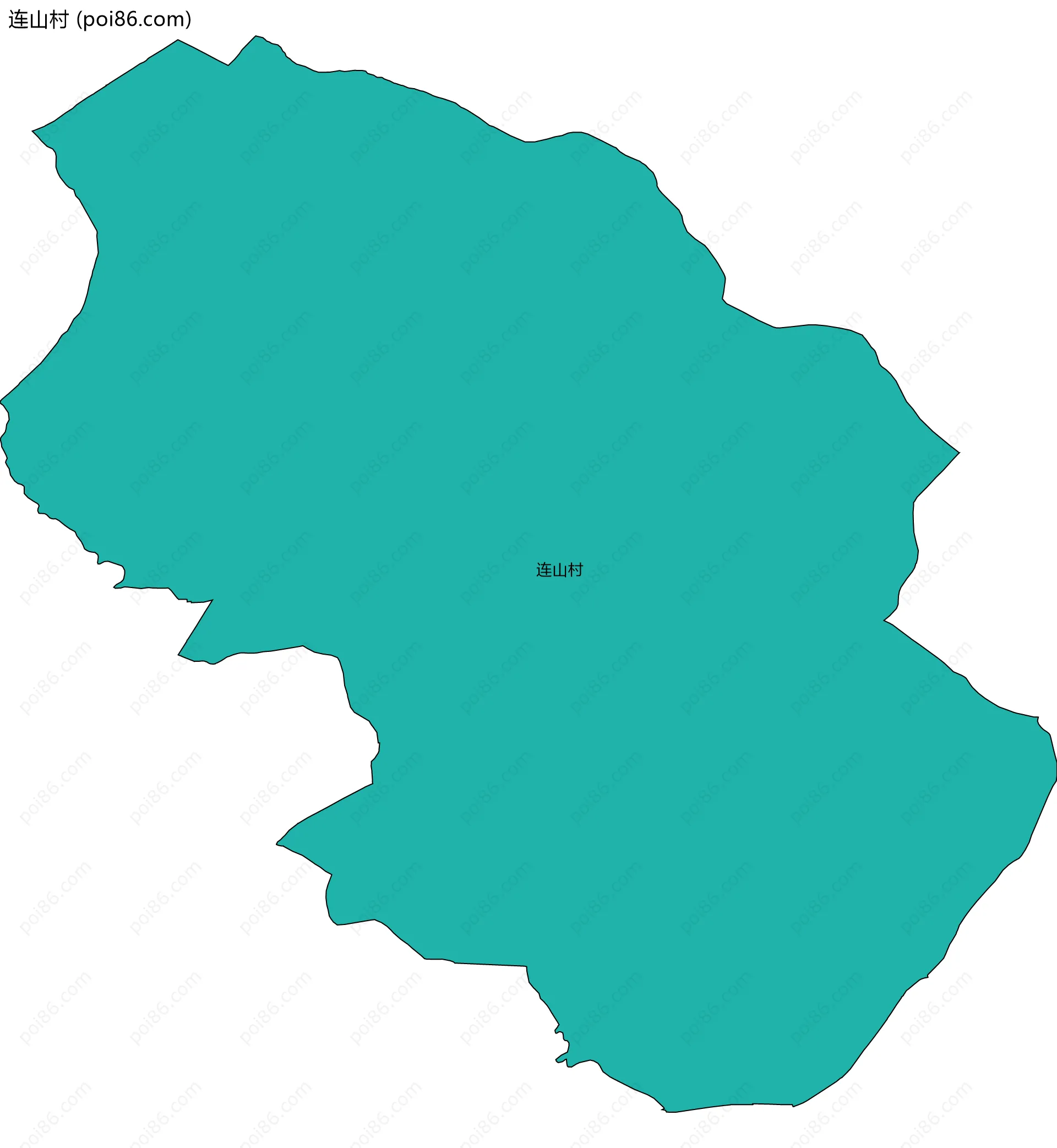 连山村边界地图