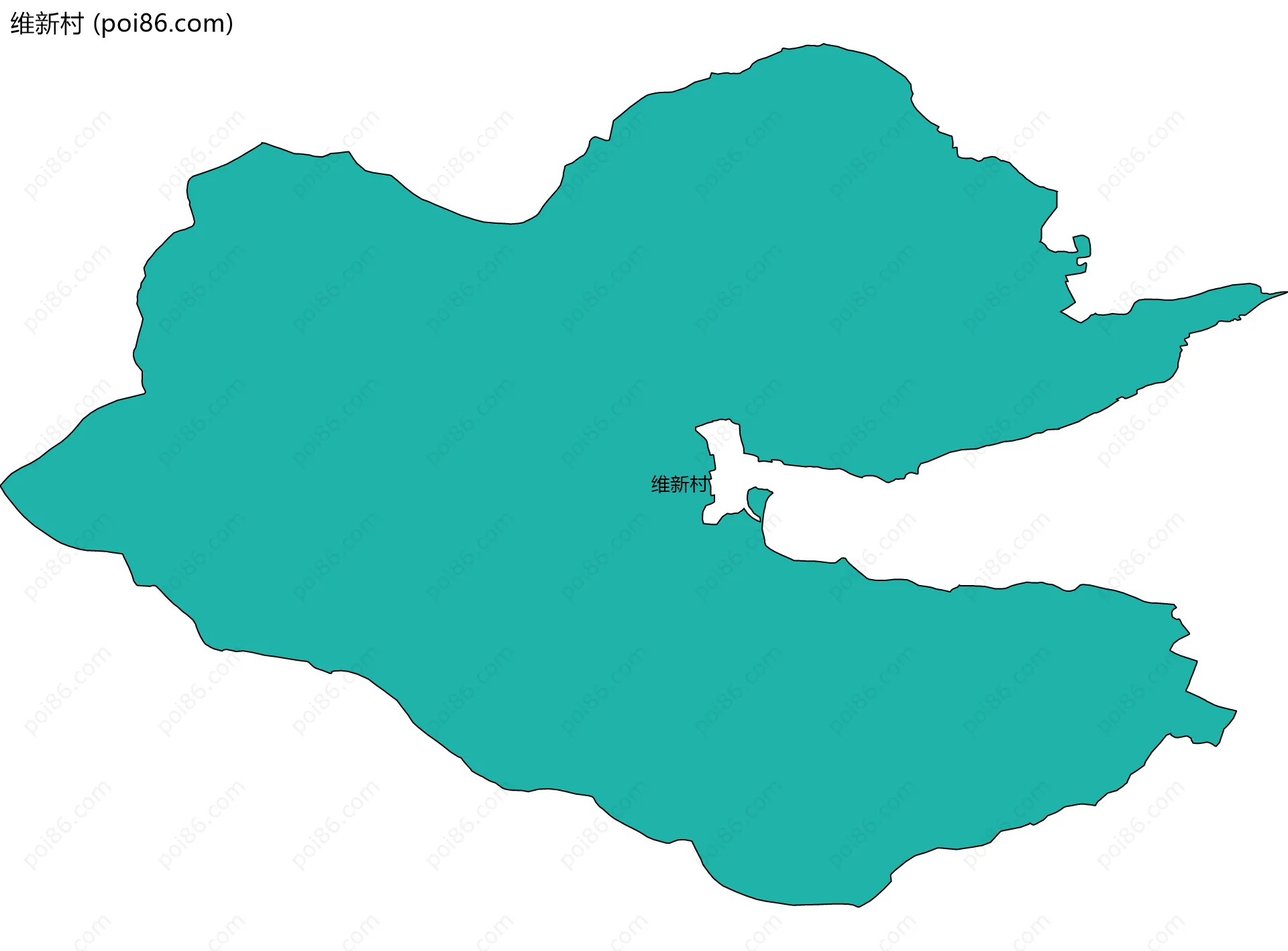 维新村边界地图