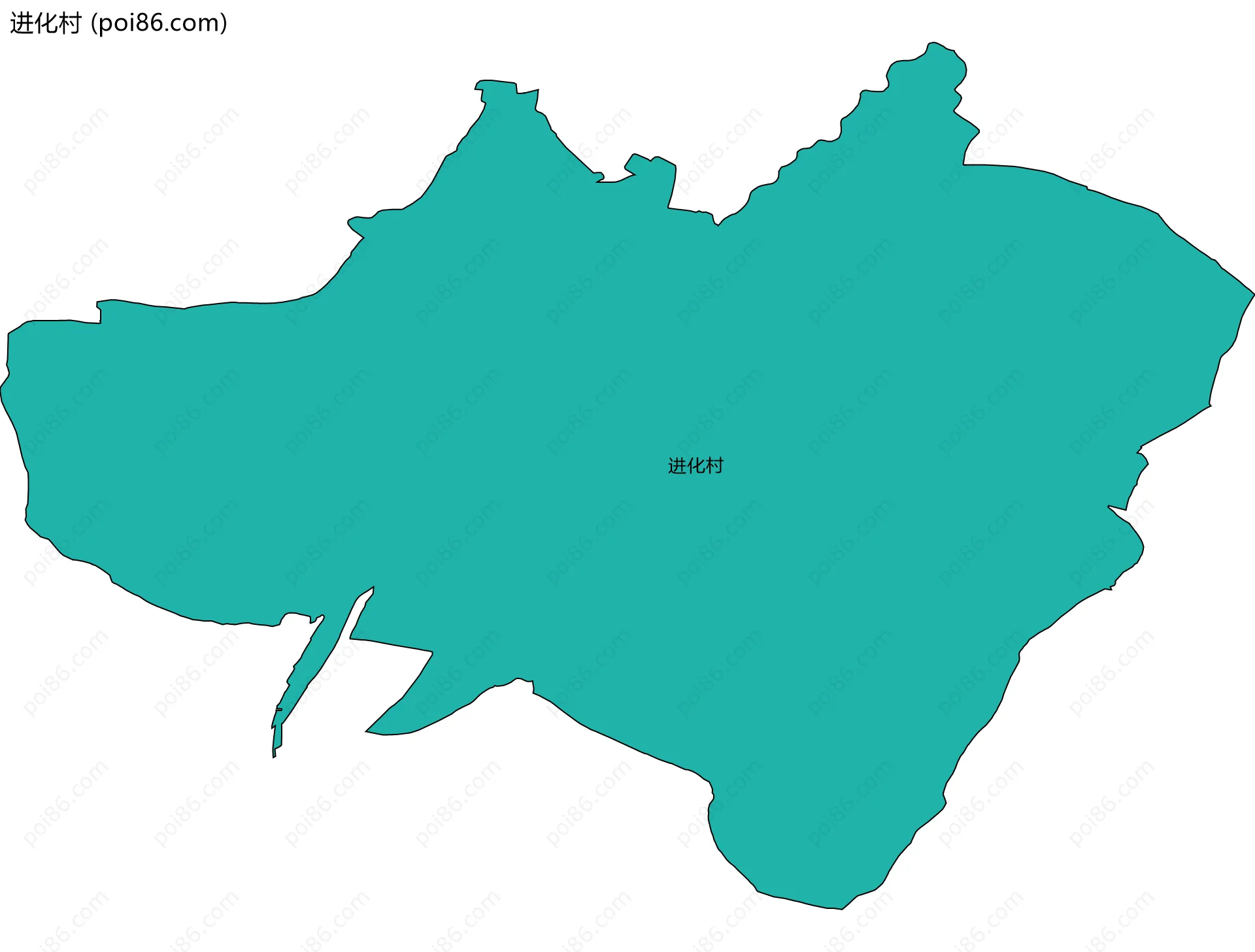 进化村边界地图