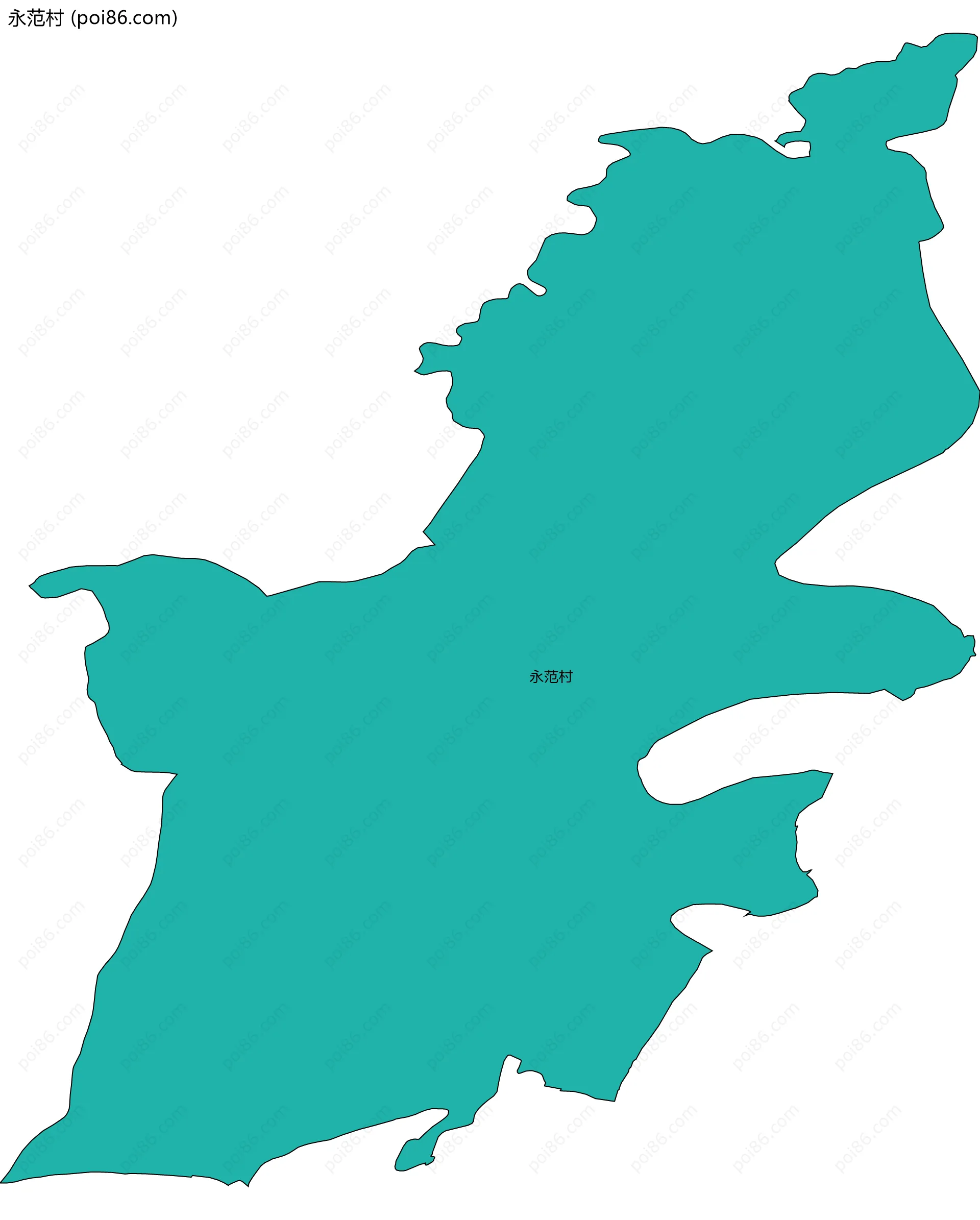 永范村边界地图