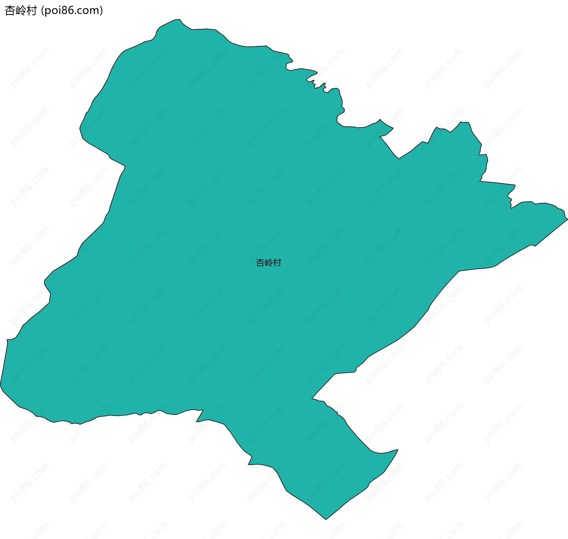 杏岭村边界地图