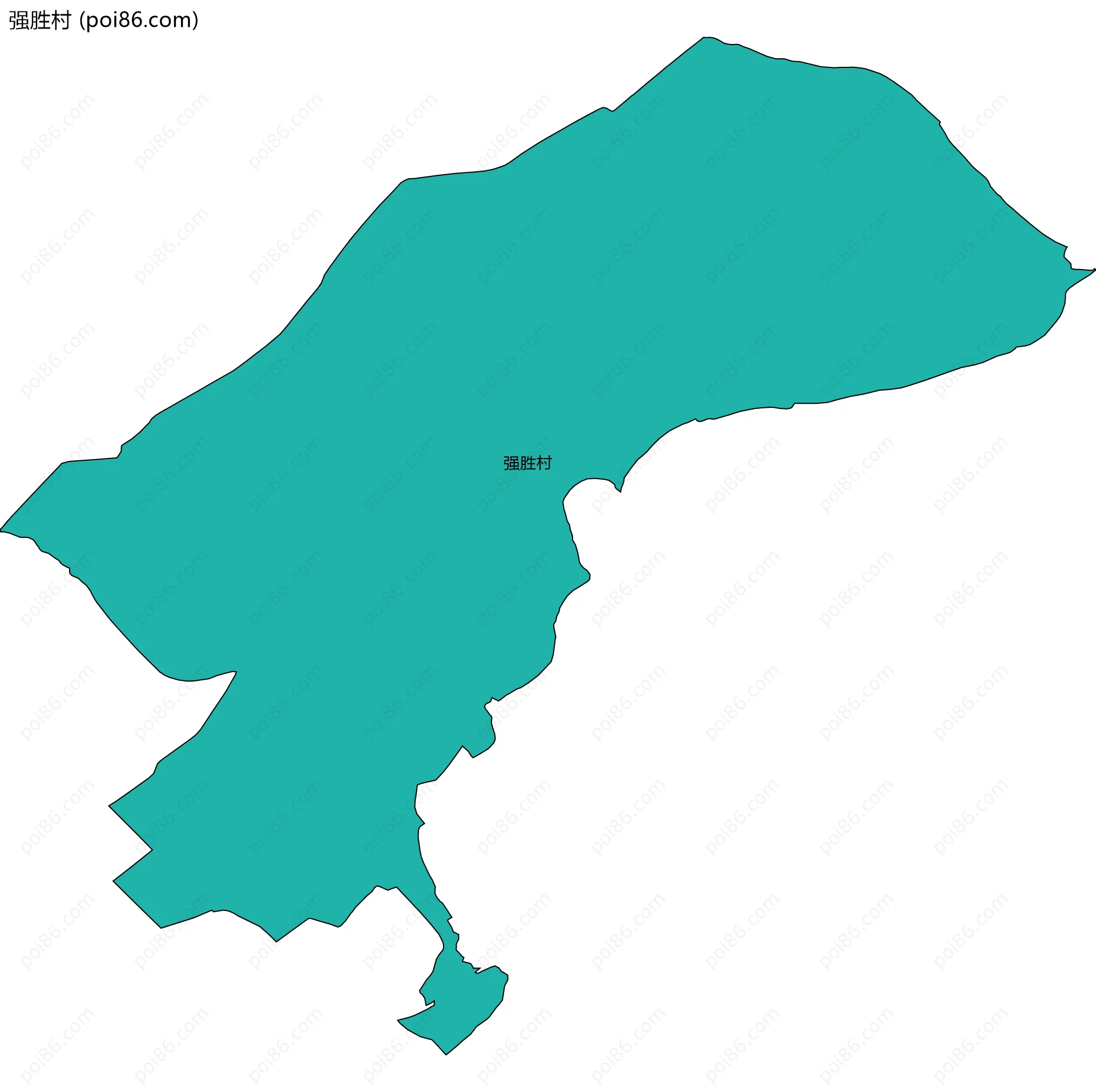 强胜村边界地图