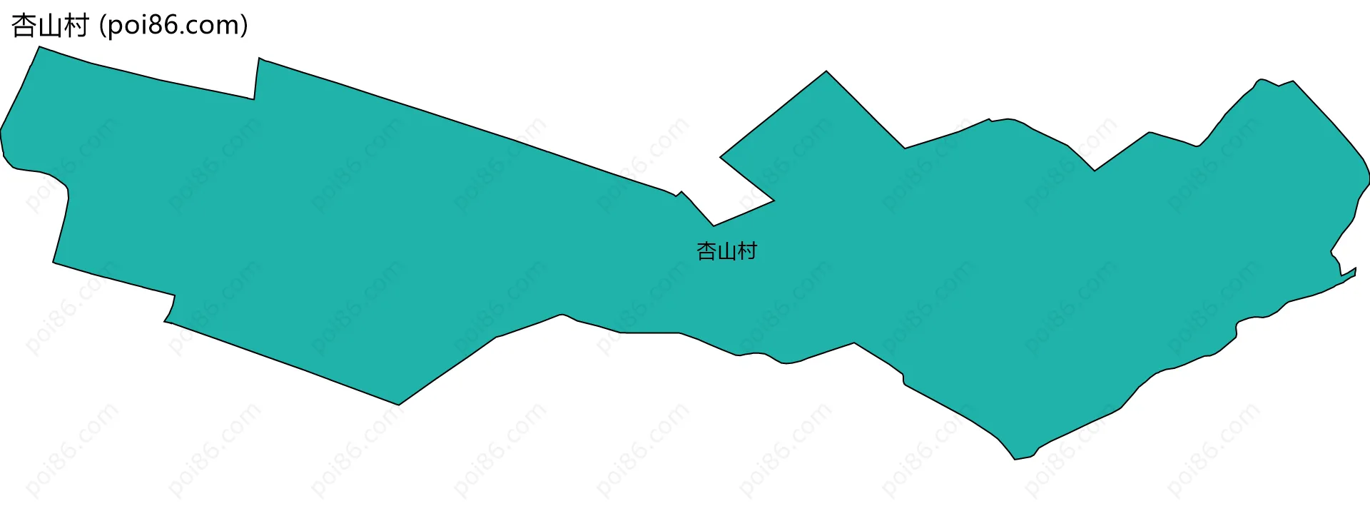 杏山村边界地图