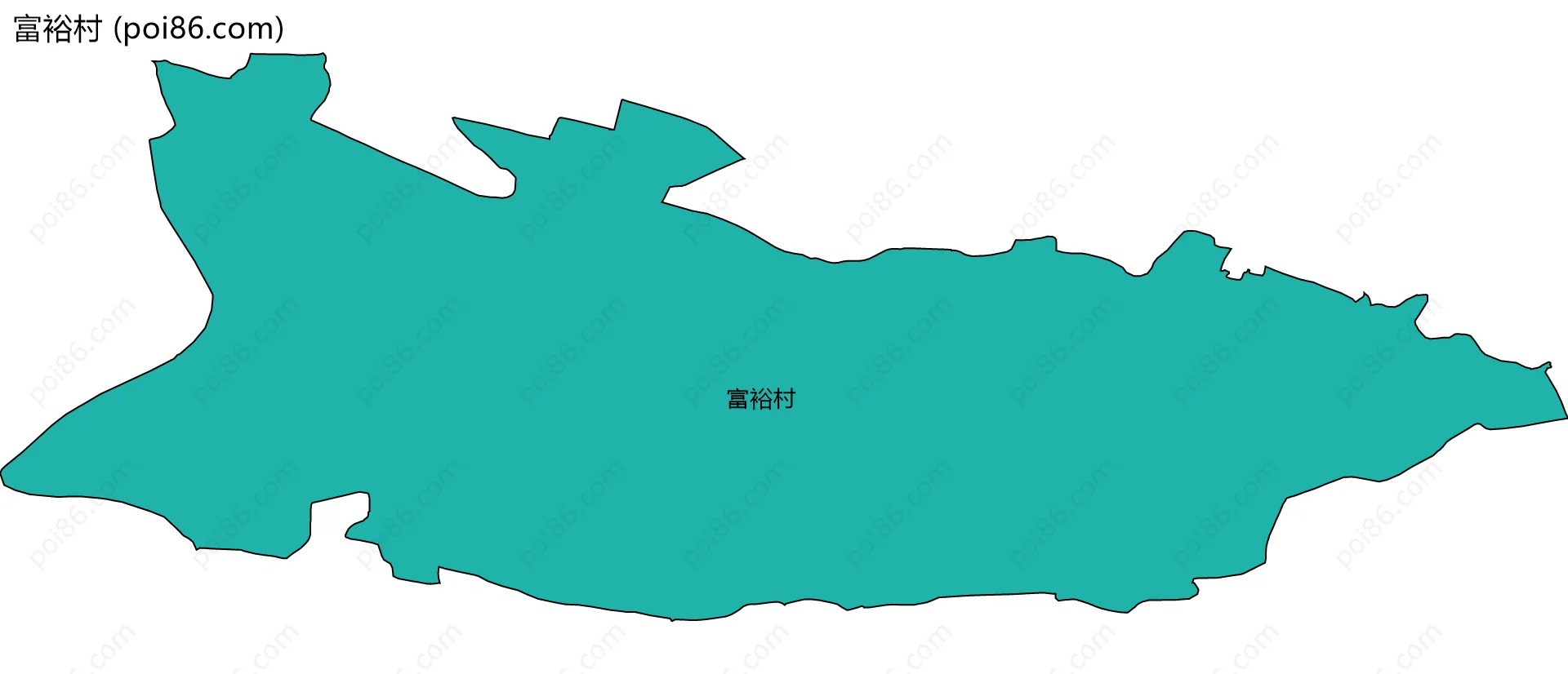 富裕村边界地图