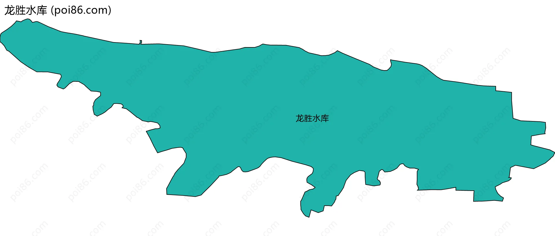 龙胜水库边界地图