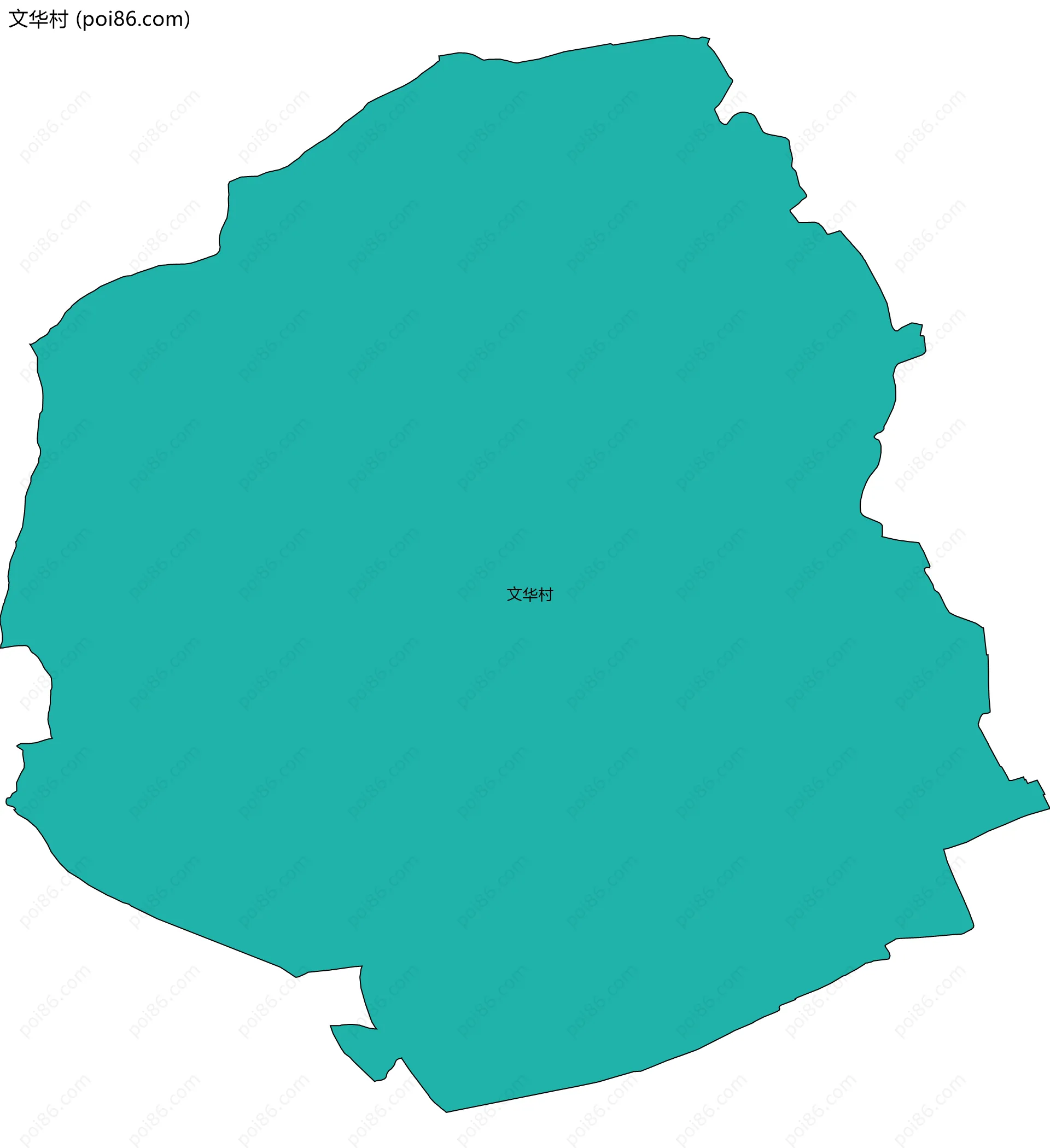 文华村边界地图