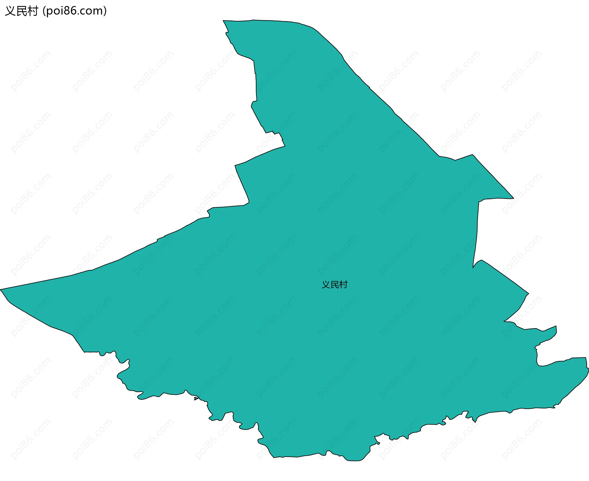 义民村边界地图