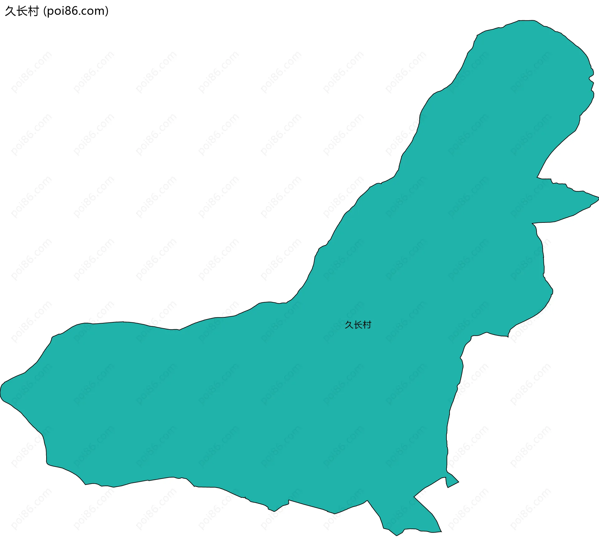 久长村边界地图