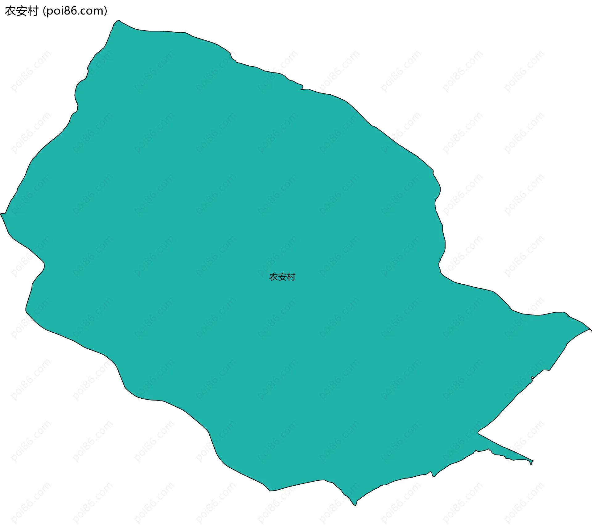 农安村边界地图