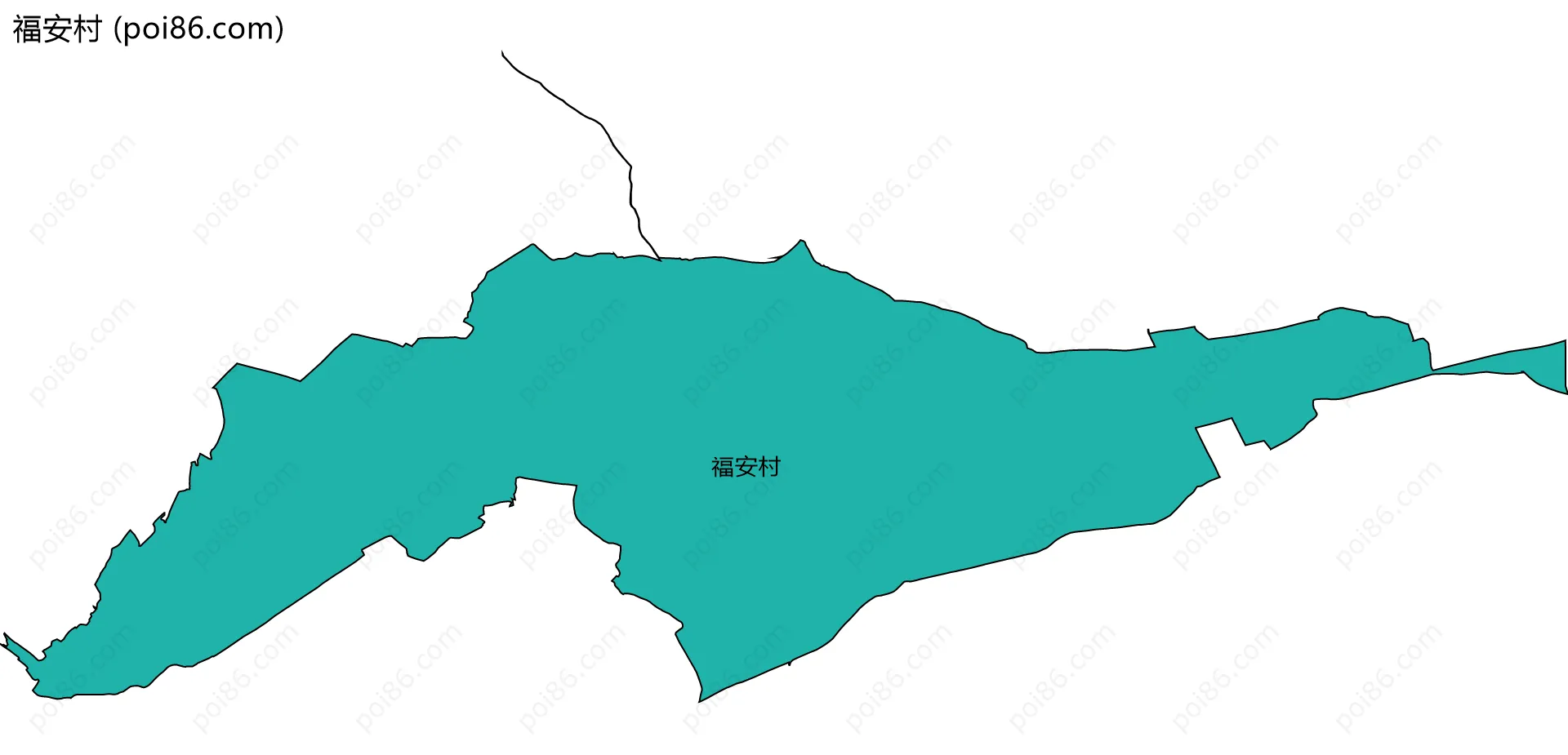 福安村边界地图