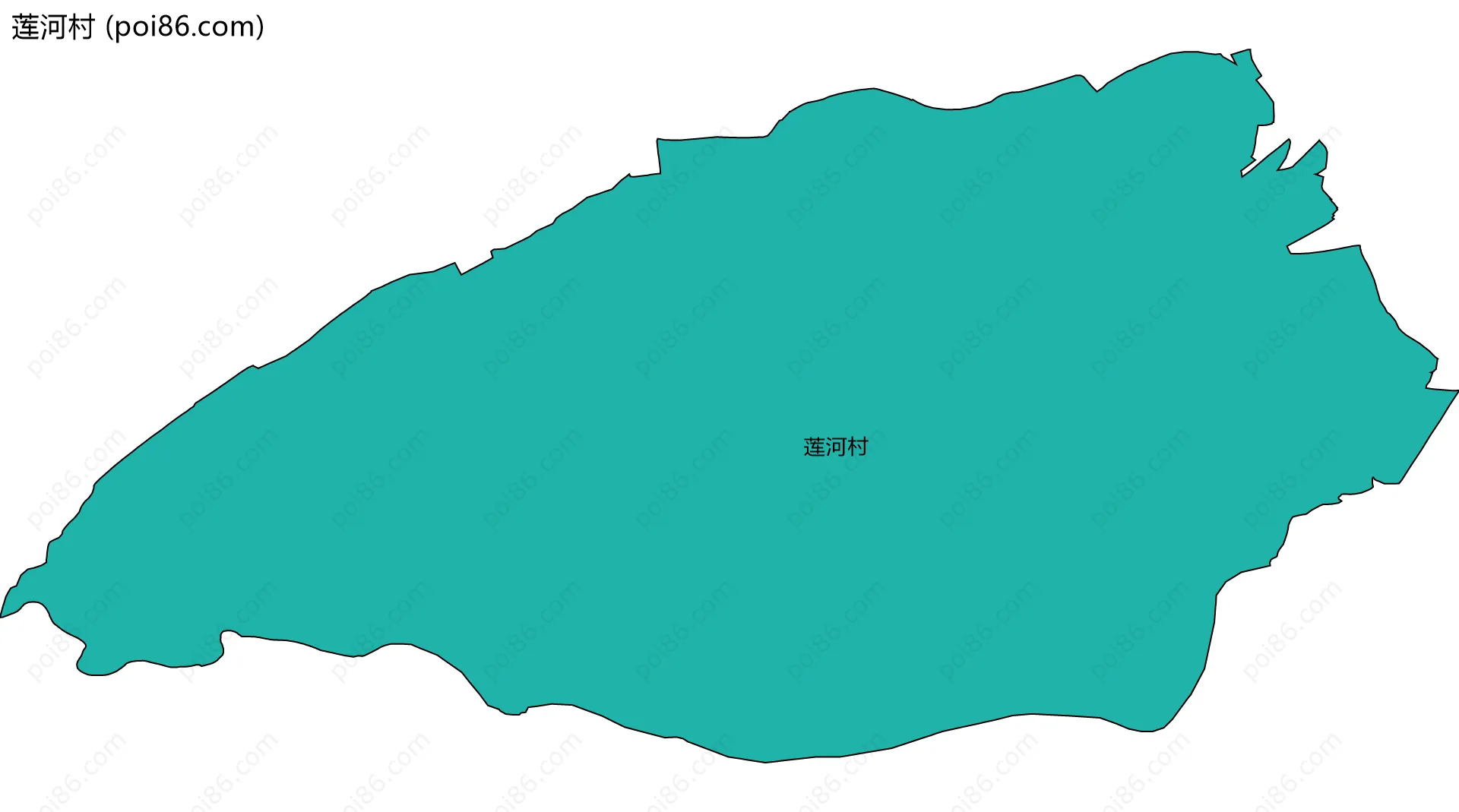 莲河村边界地图