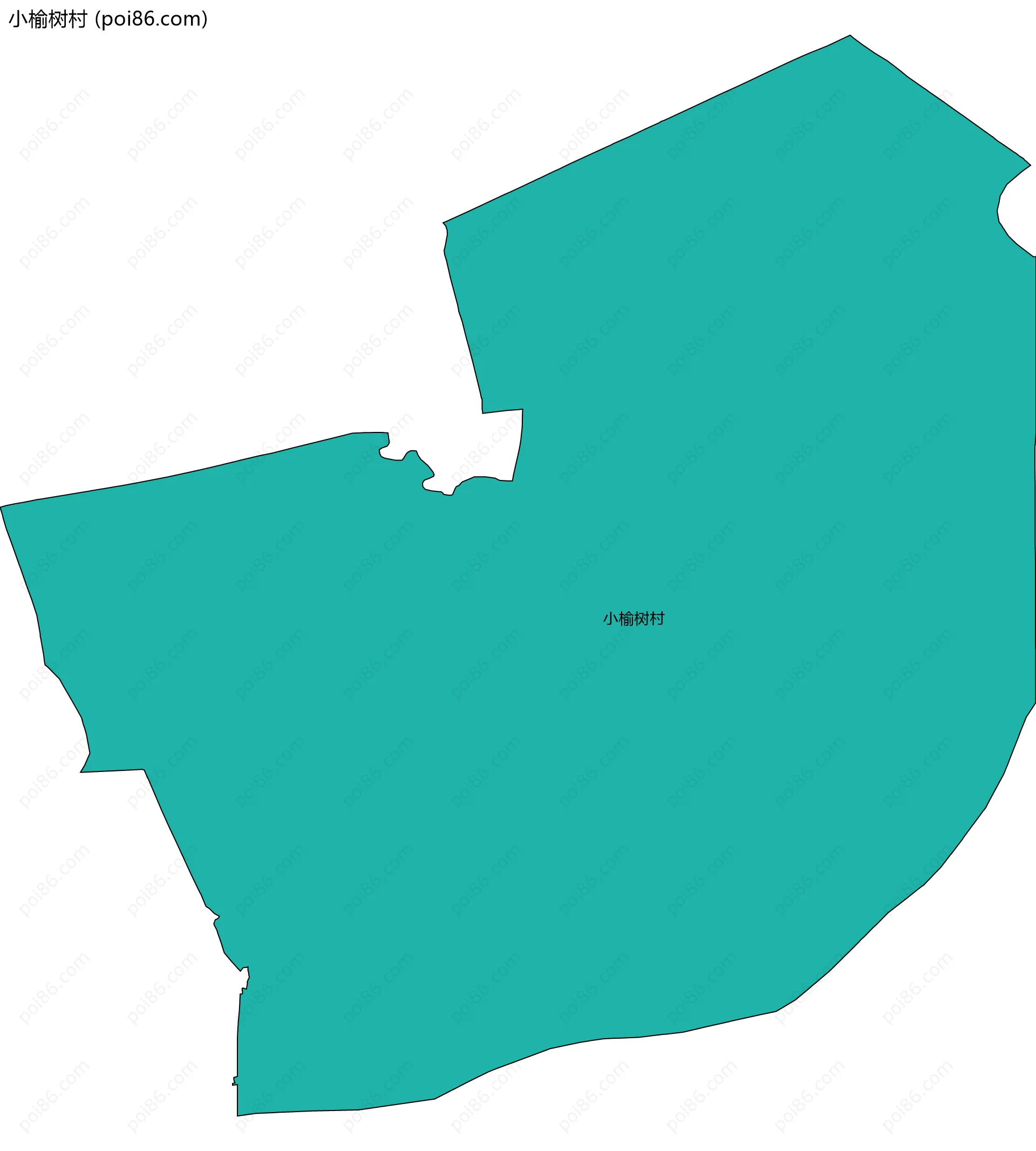 小榆树村边界地图