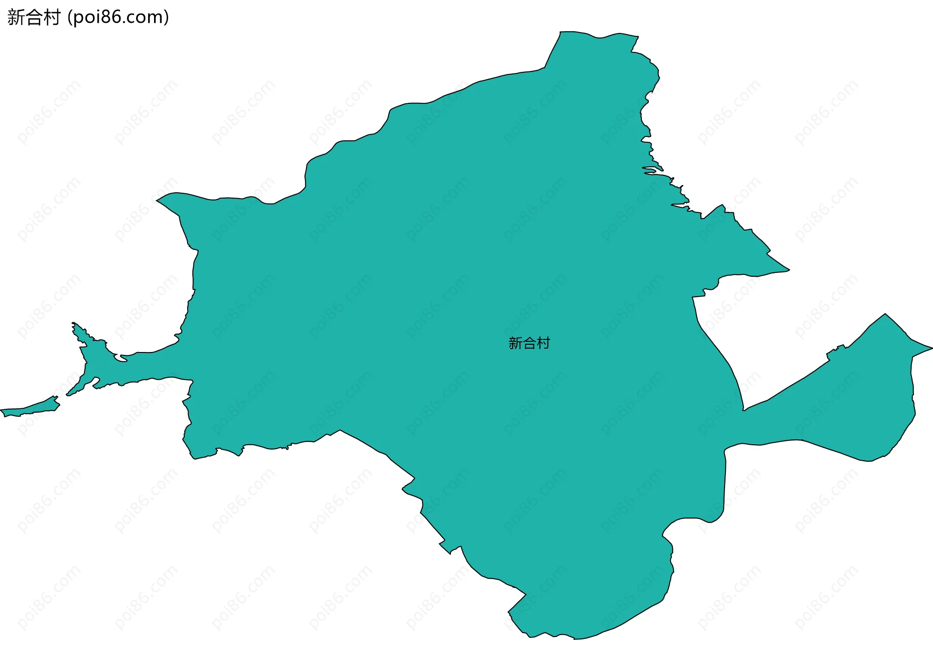 新合村边界地图