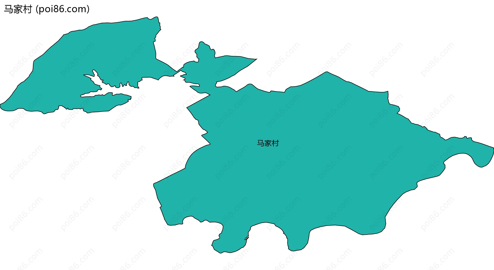 马家村边界地图