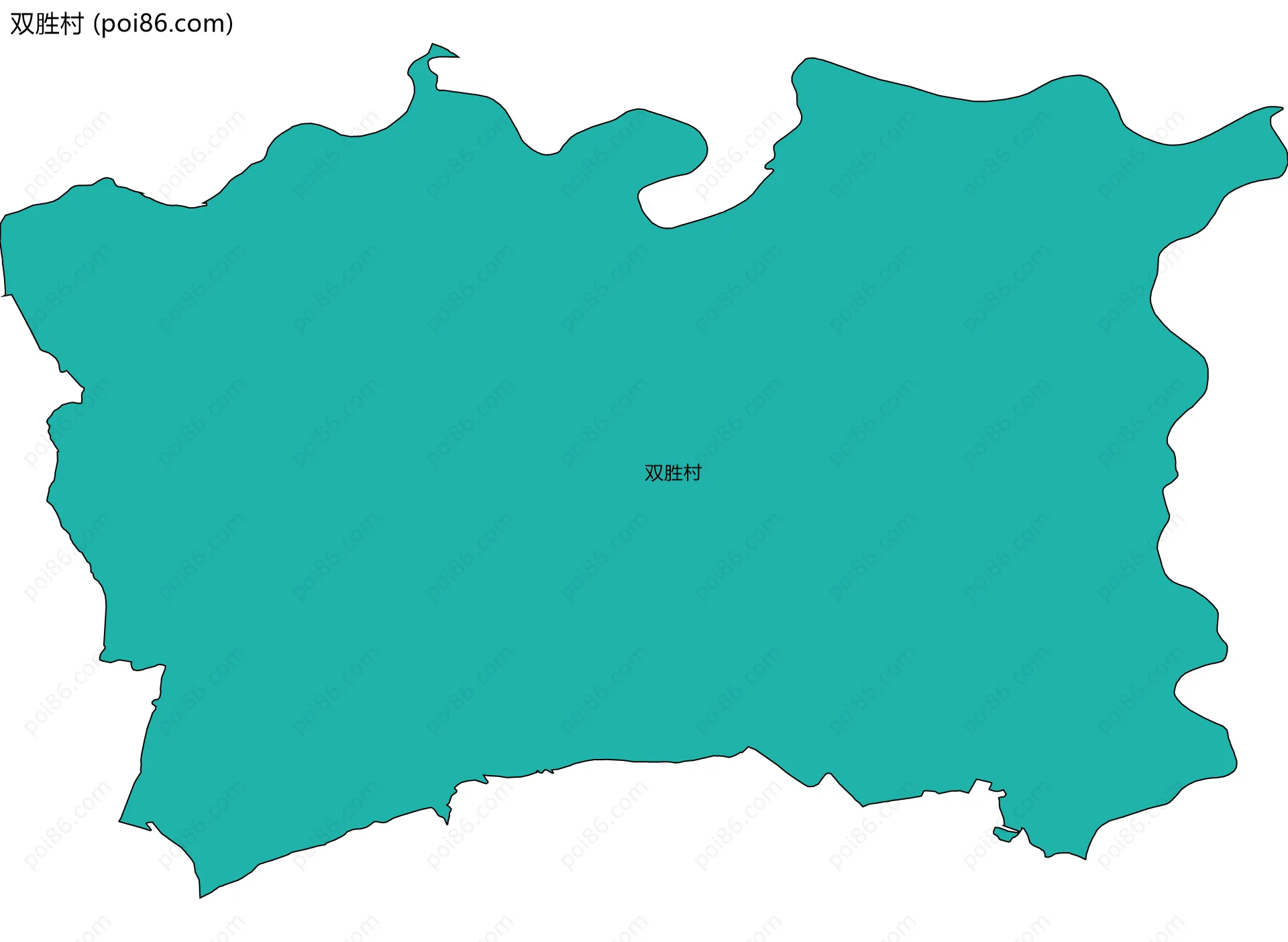 双胜村边界地图