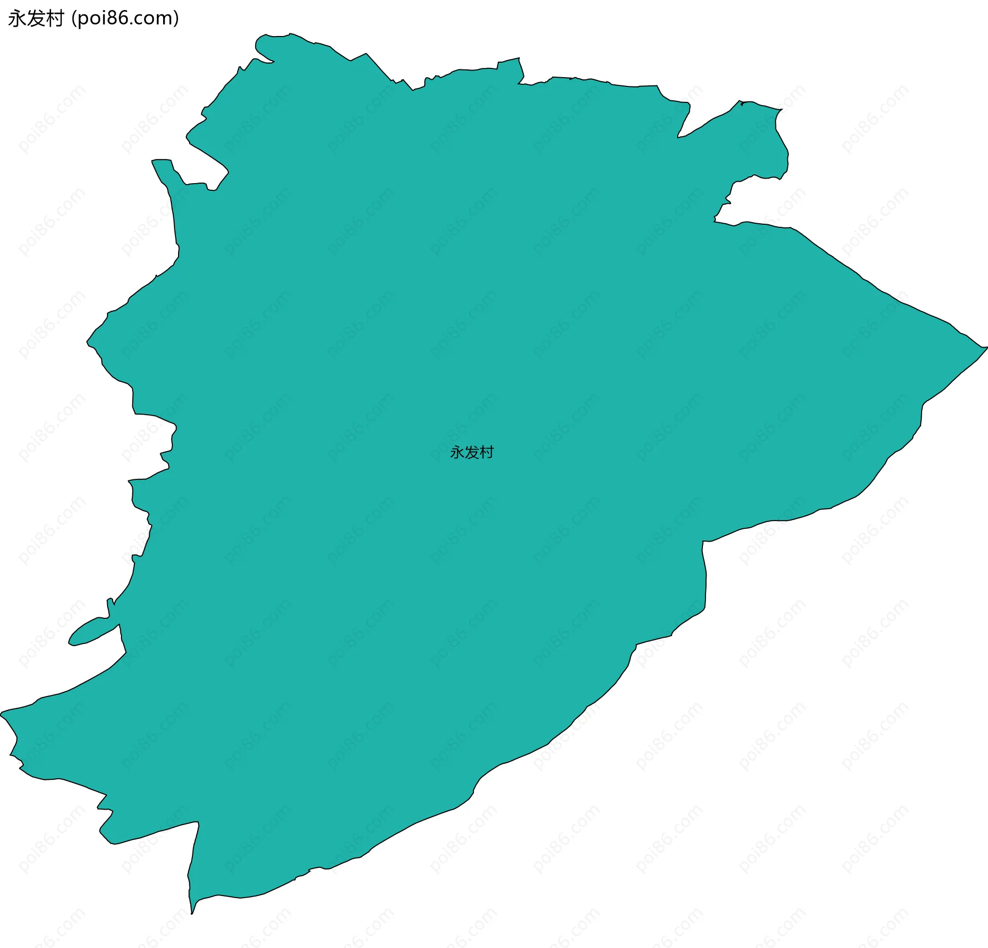 永发村边界地图