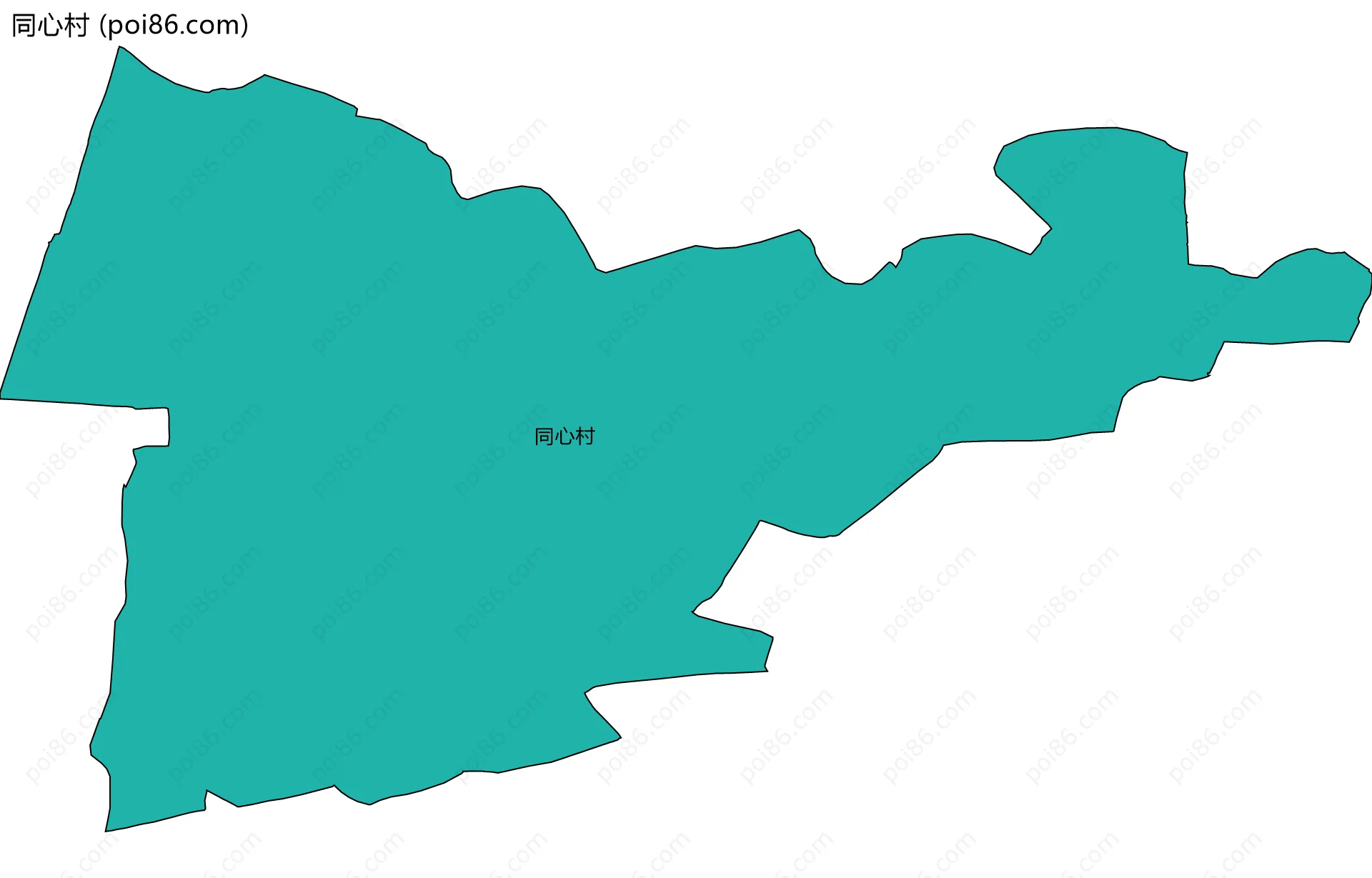 同心村边界地图