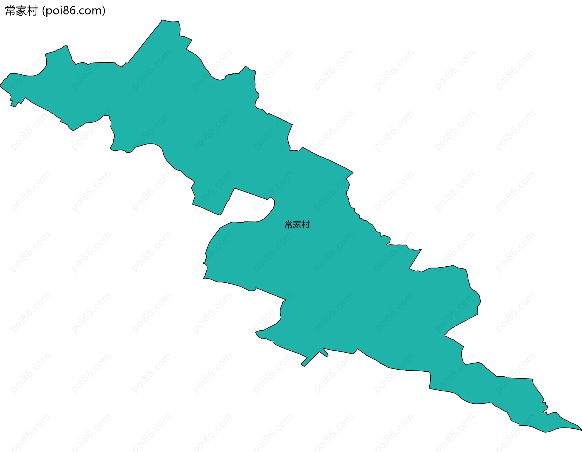 常家村边界地图