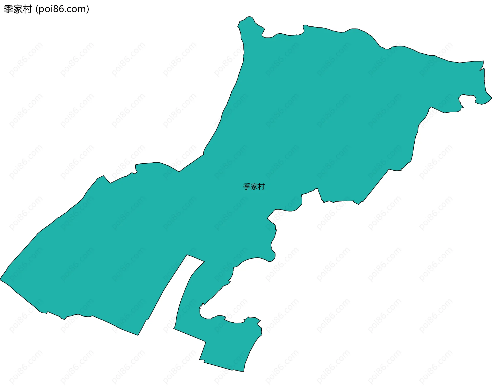 季家村边界地图