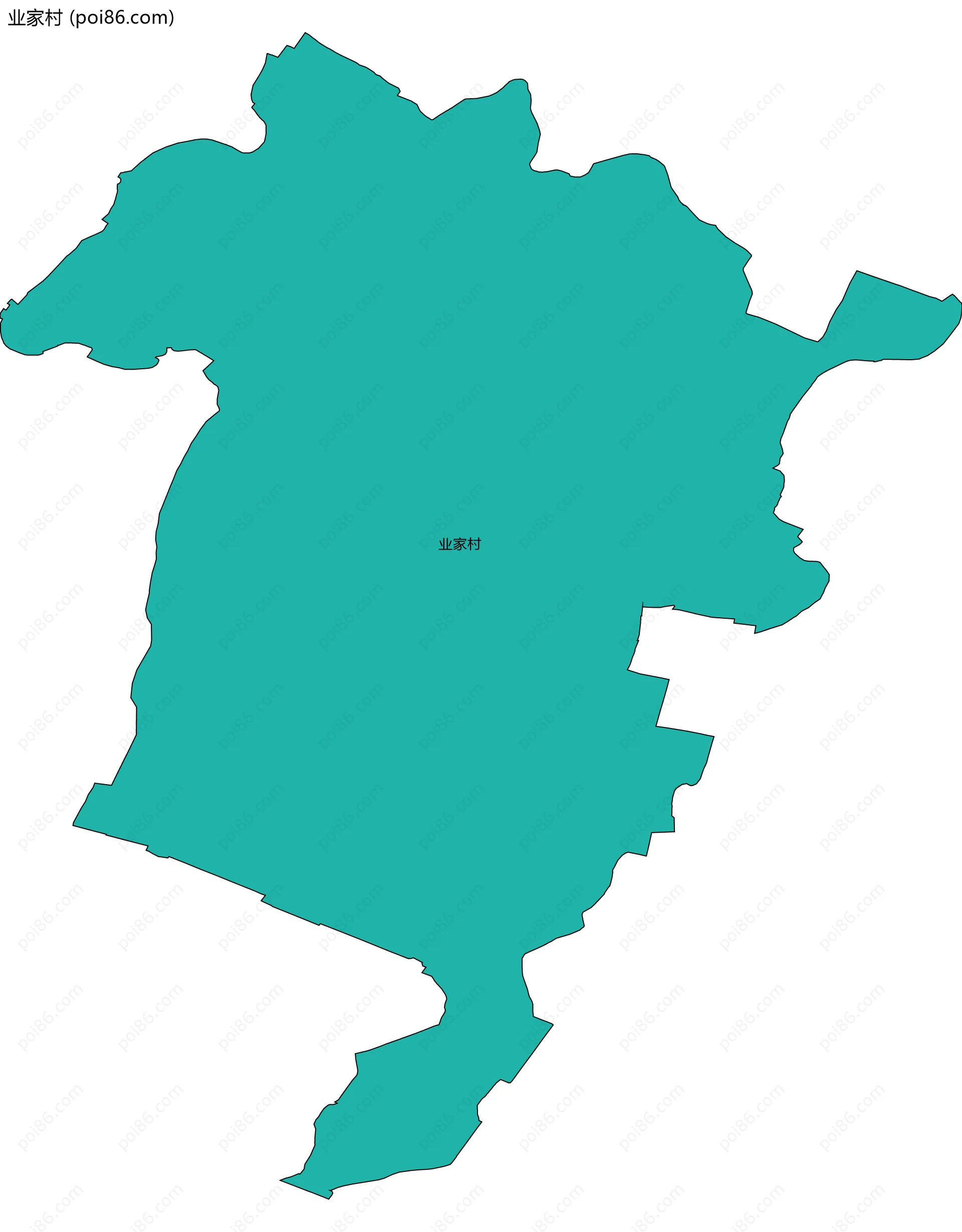 业家村边界地图