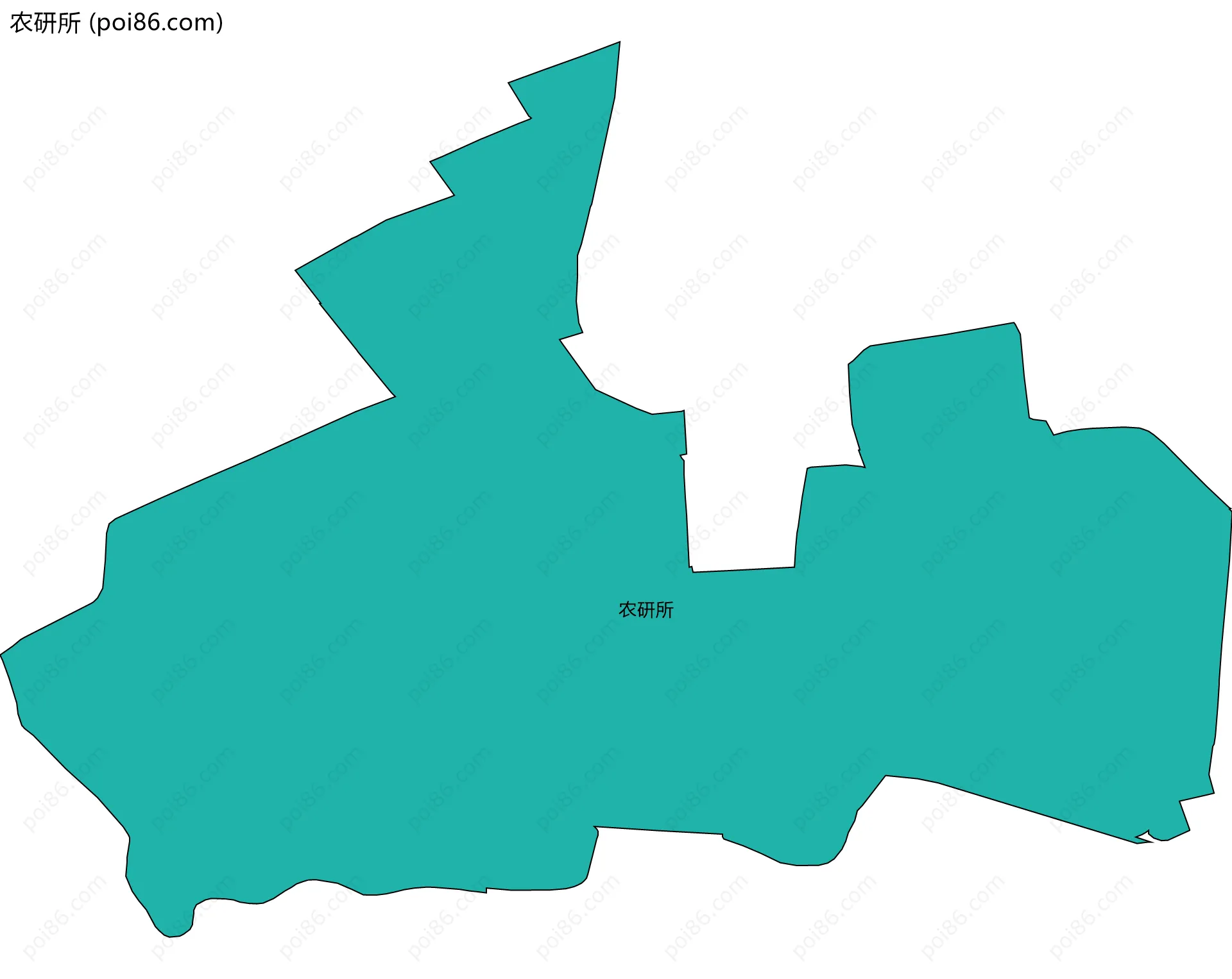 农研所边界地图