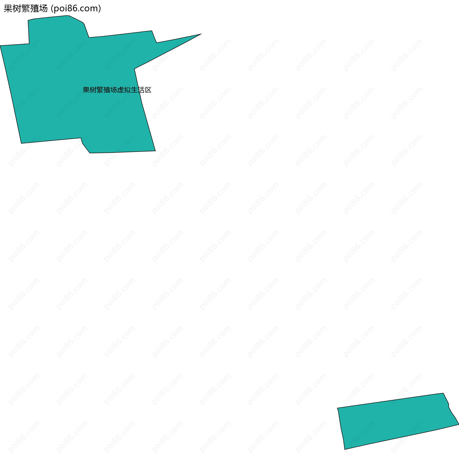 果树繁殖场边界地图(五级行政区划)