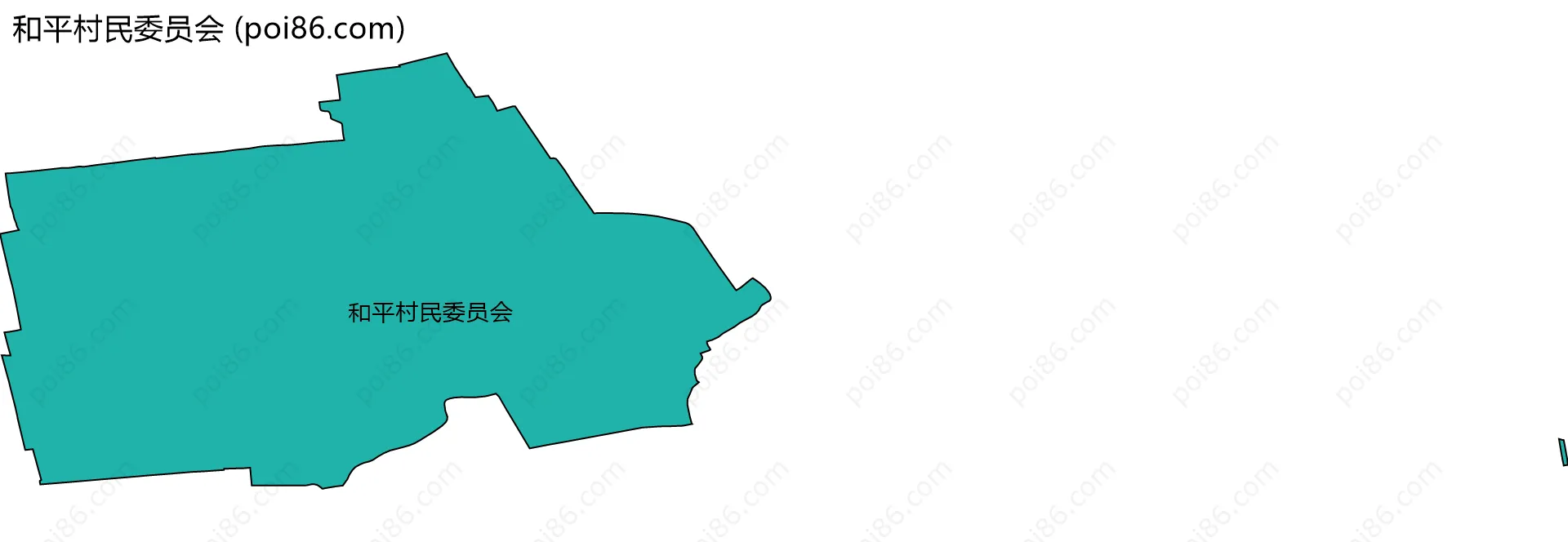 和平村民委员会边界地图