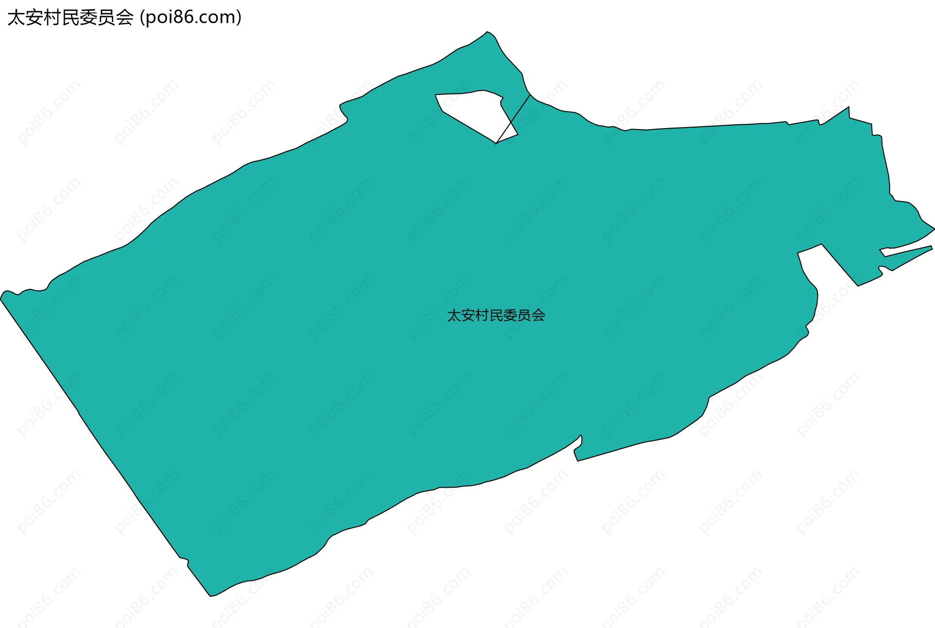 太安村民委员会边界地图