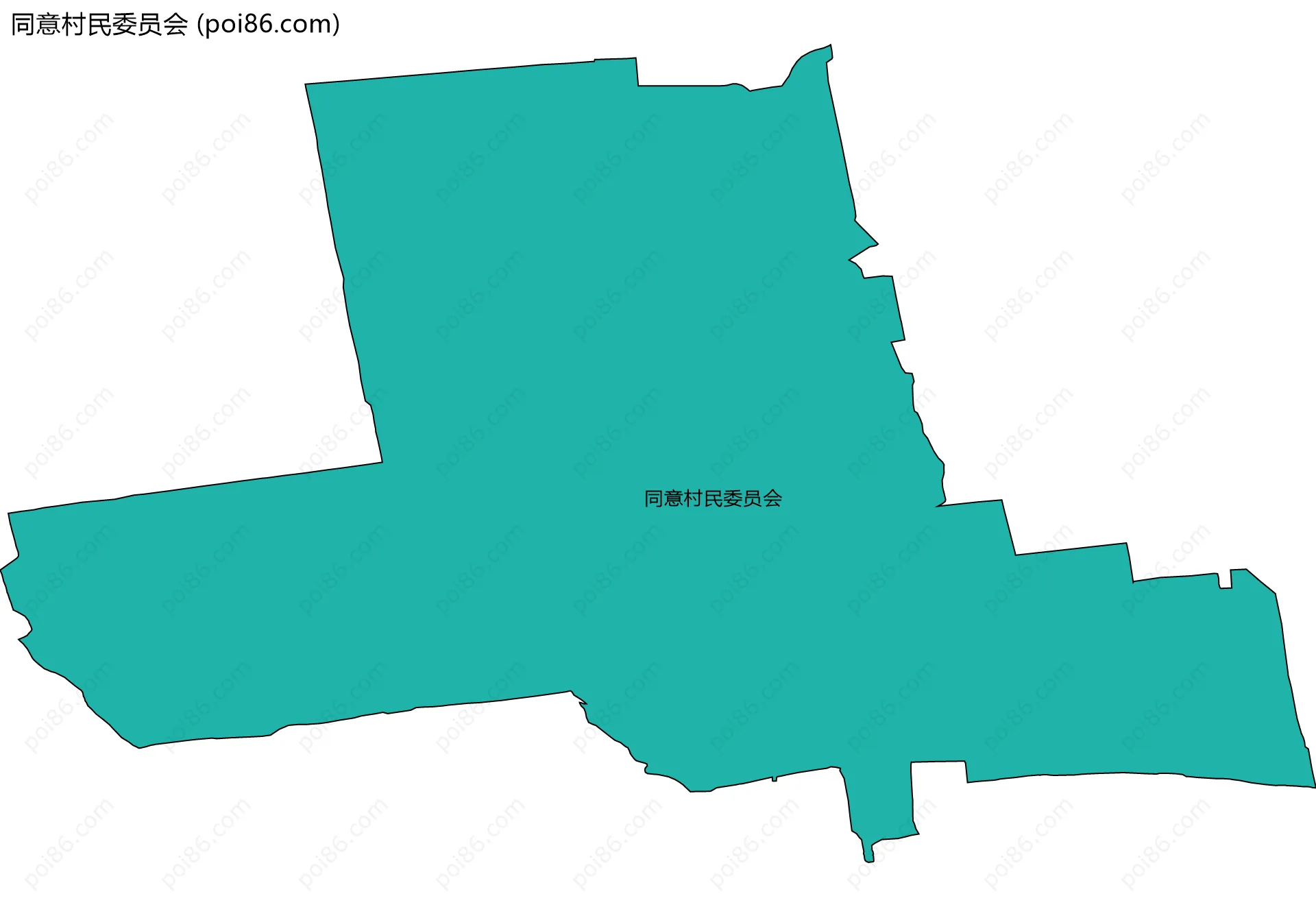 同意村民委员会边界地图