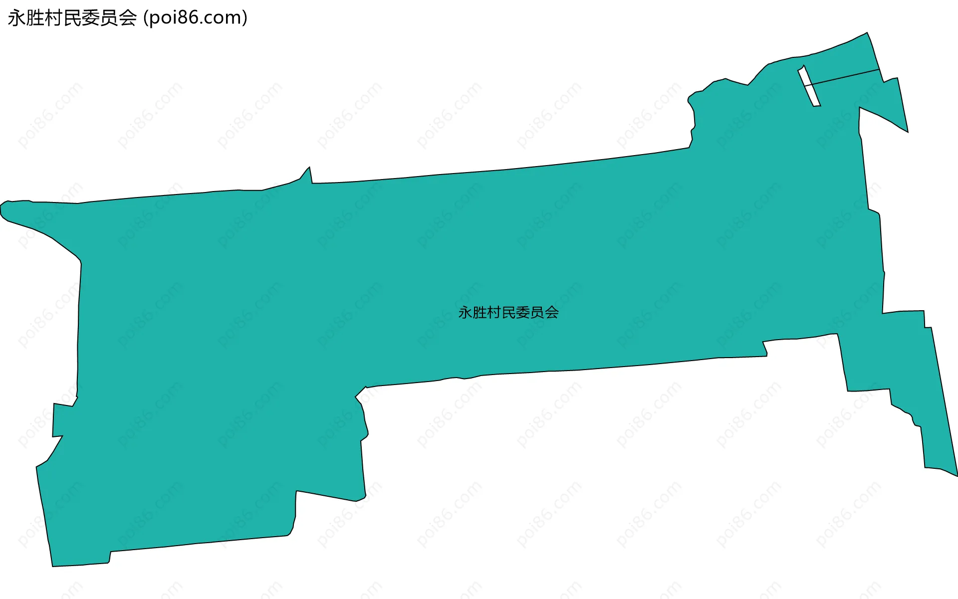 永胜村民委员会边界地图