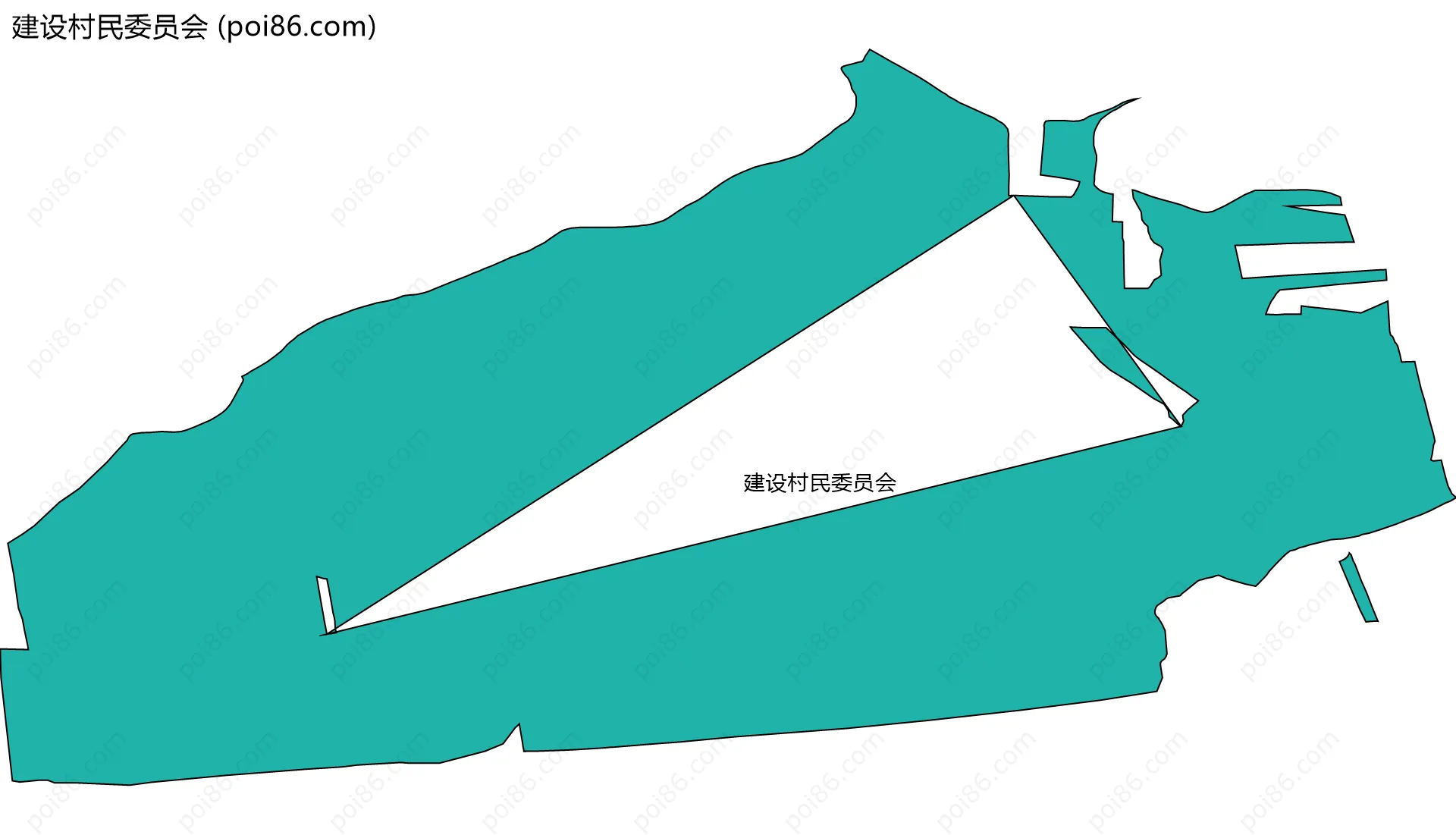 建设村民委员会边界地图