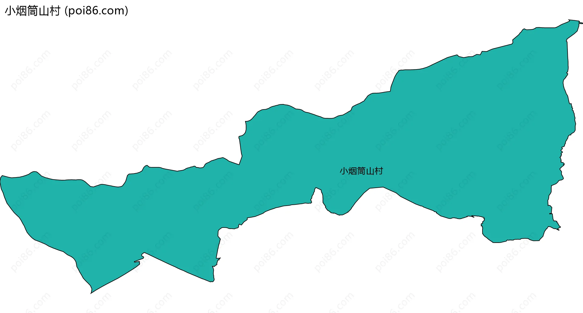 小烟筒山村边界地图