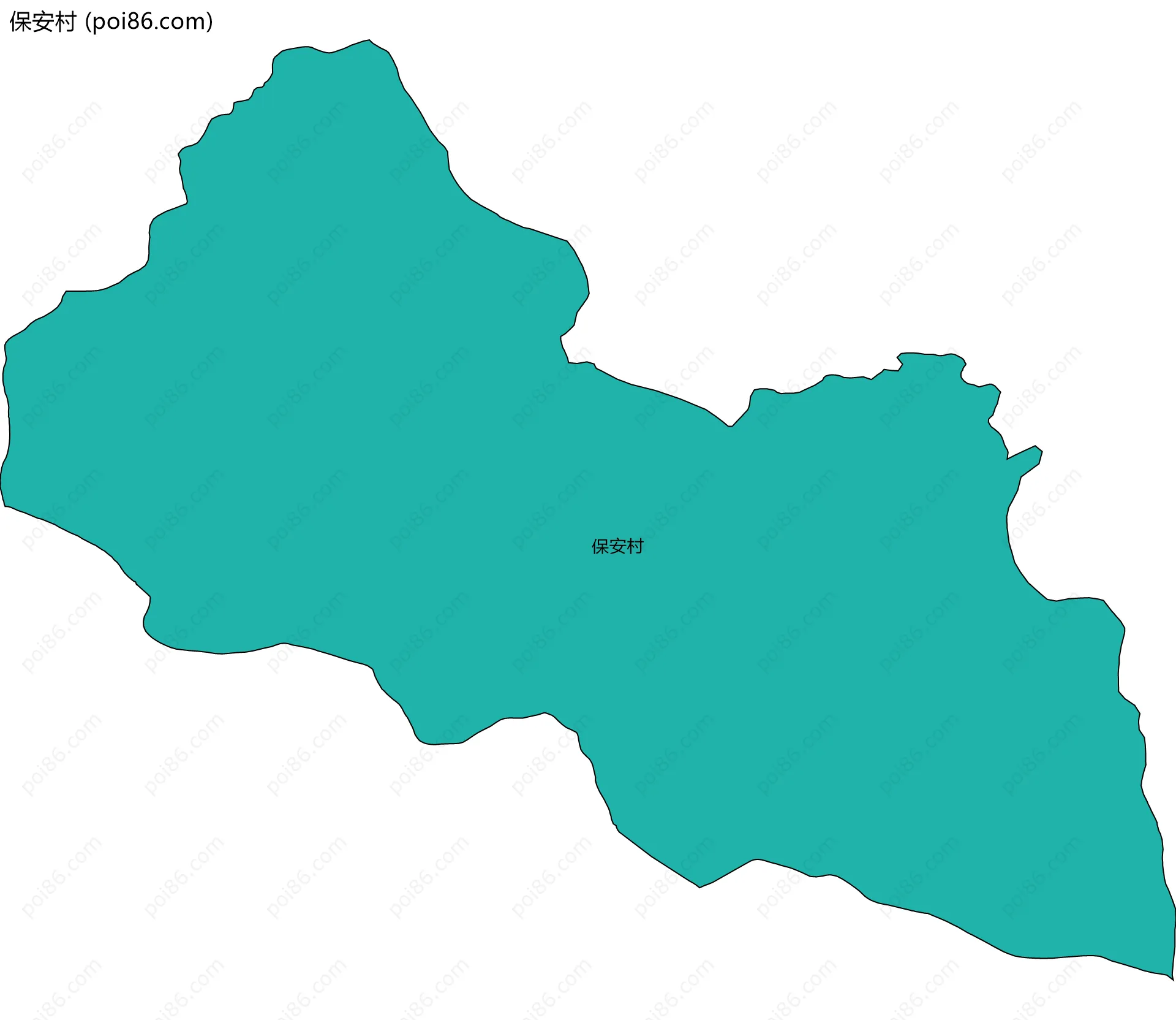 保安村边界地图