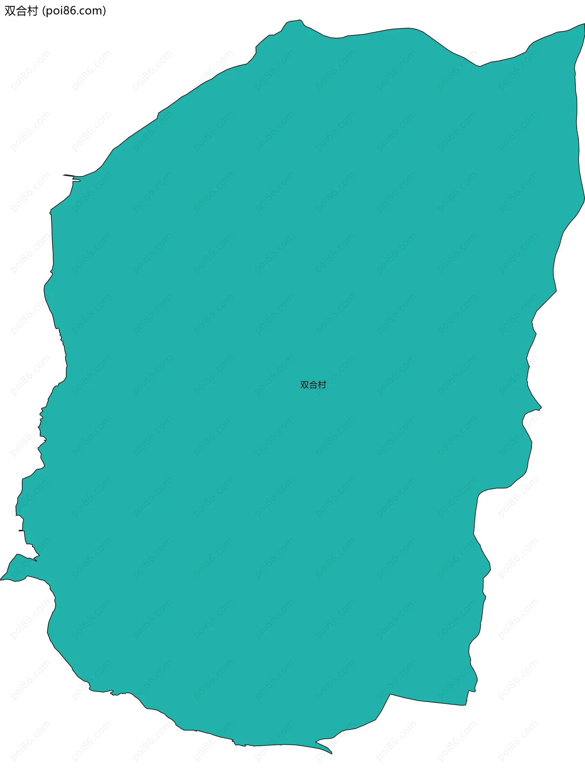 双合村边界地图