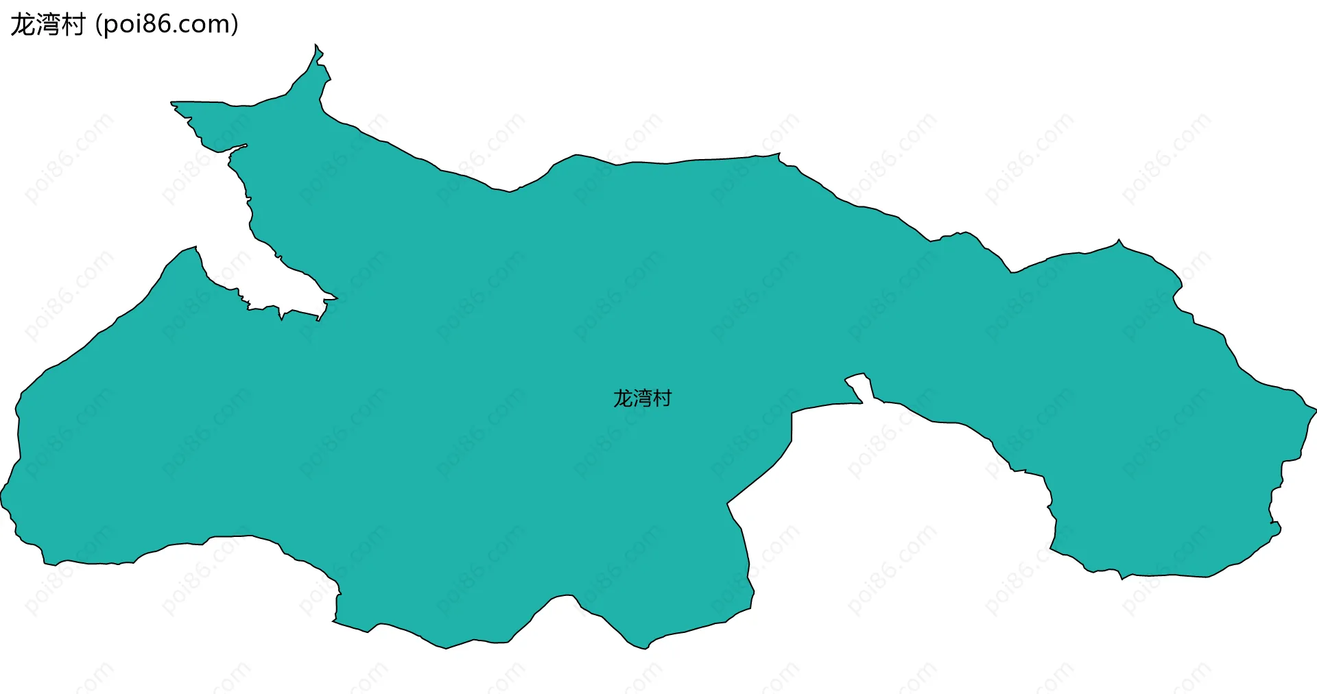 龙湾村边界地图